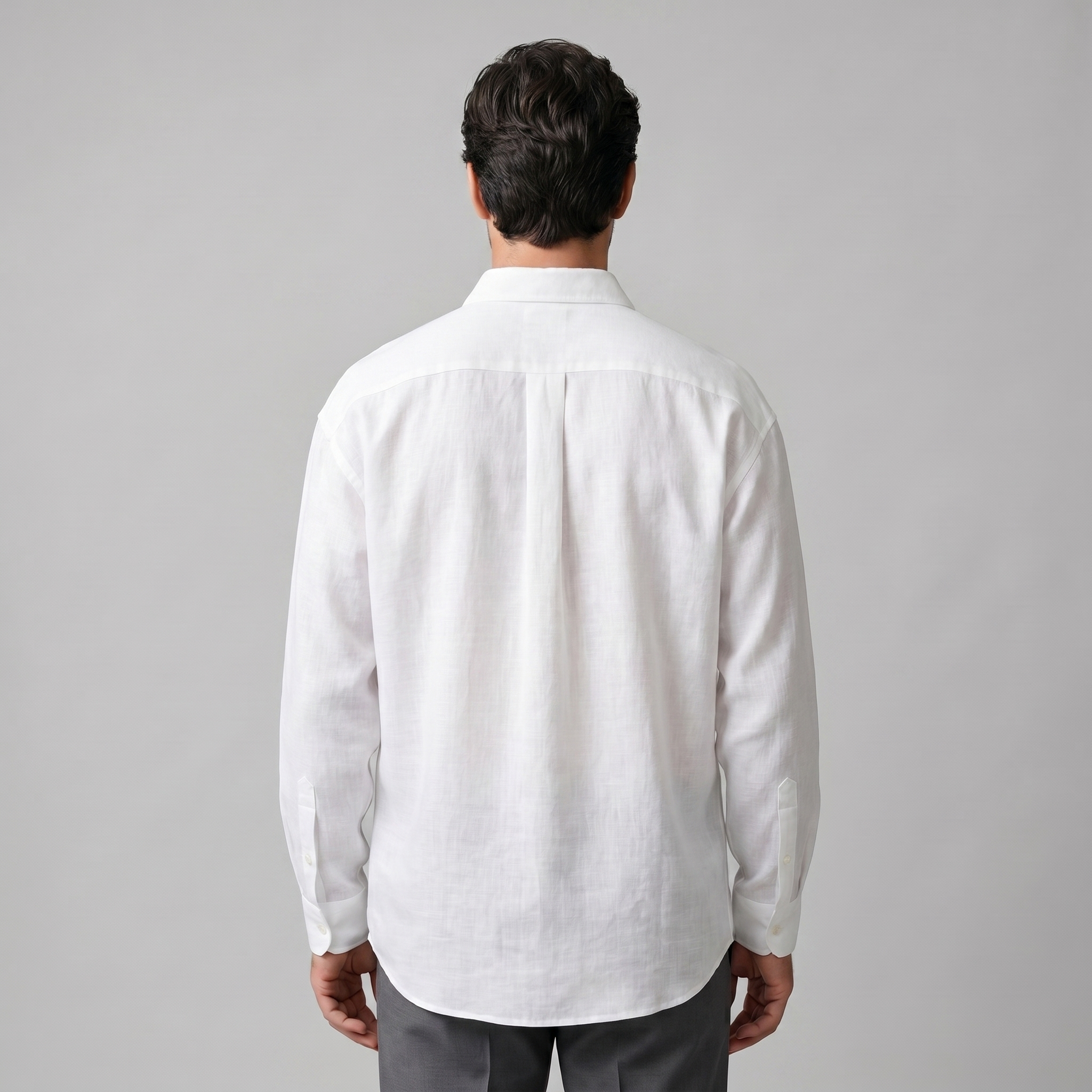 Pánská košile oversized s dlouhými rukávy, casual
