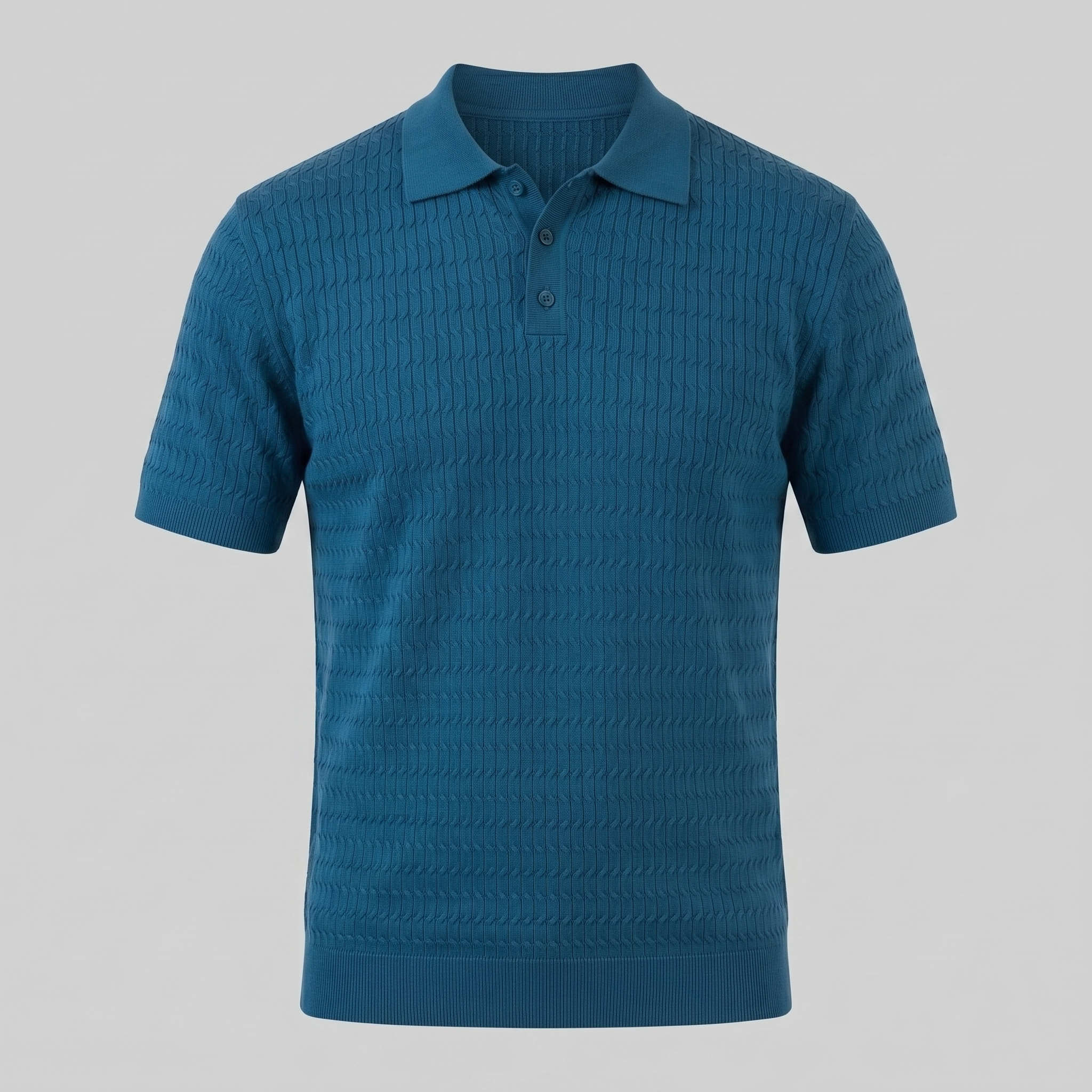Polo férfiaknak, slim fit, hosszú ujjú, okos alkalmi viselet