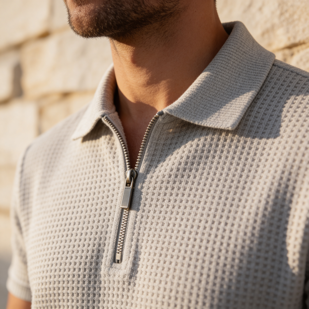 Polo Shirt Shorts Set Men Short Sleeves Summer