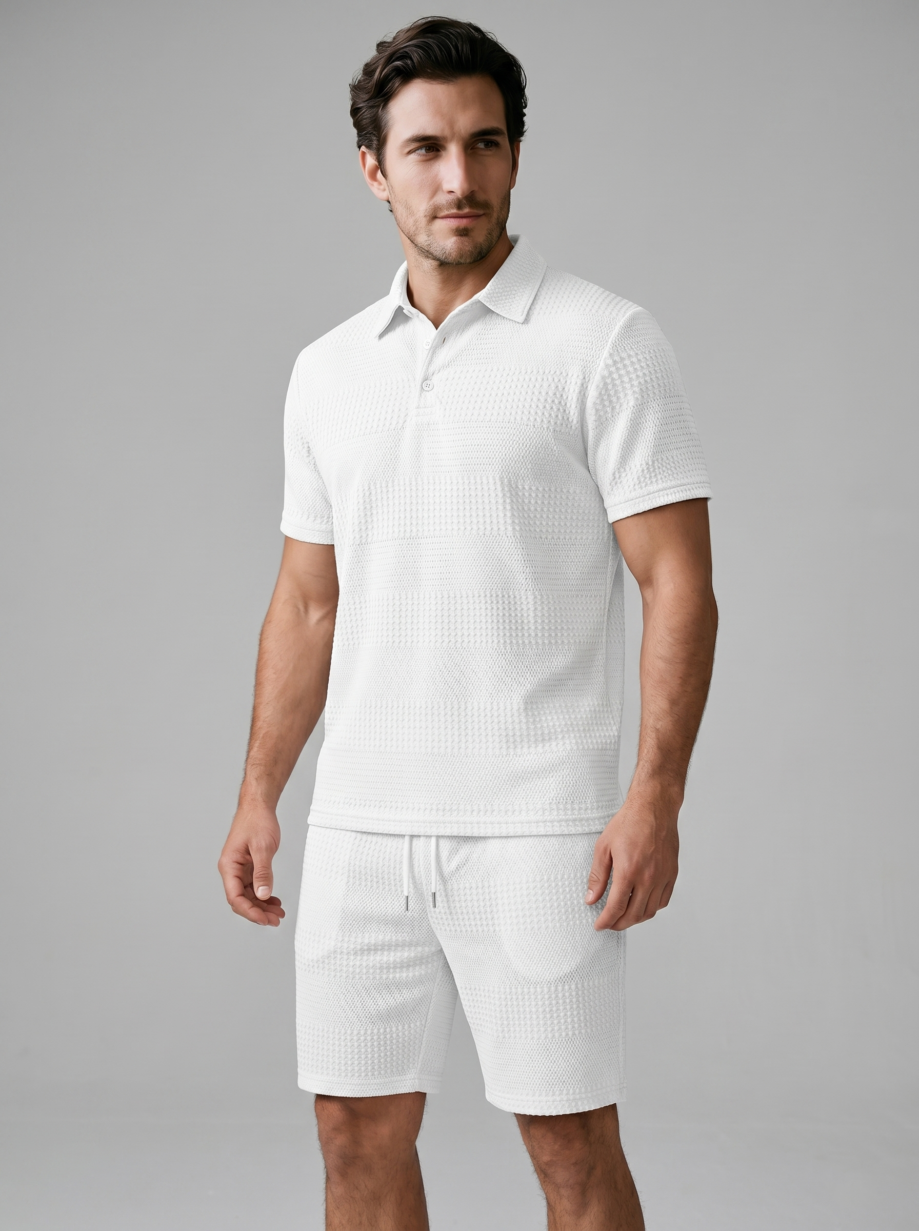 Poloshirt og Shorts Sæt Herre Casual Sommer