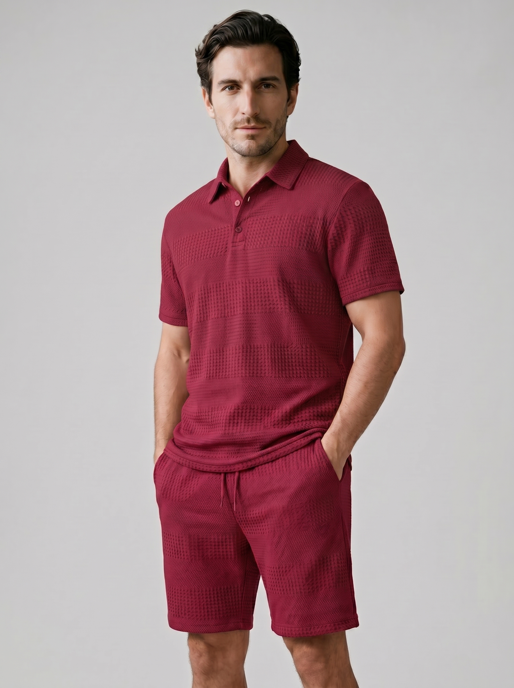 Poloshirt og Shorts Sæt Herre Casual Sommer