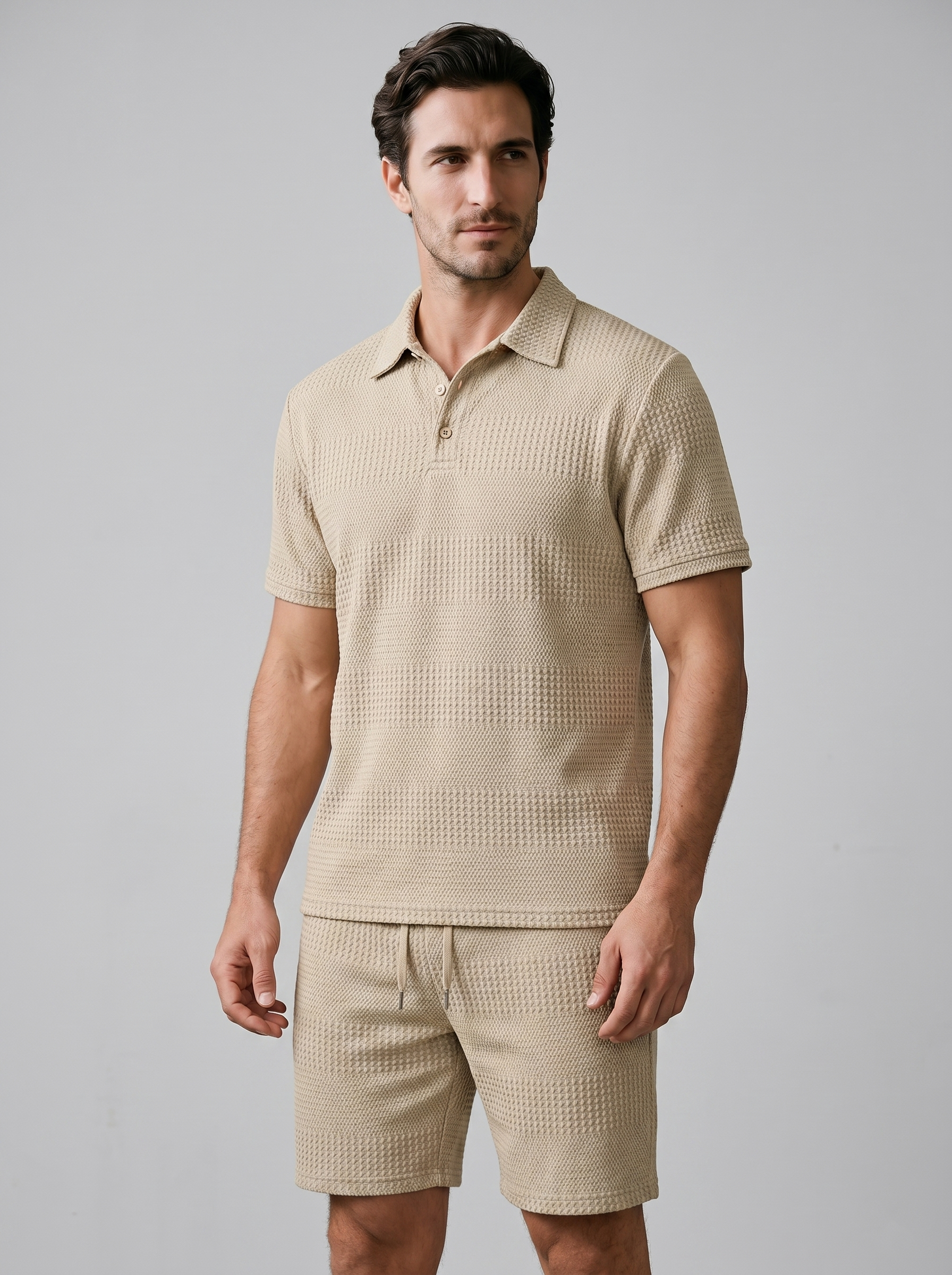 Poloshirt og Shorts Sæt Herre Casual Sommer