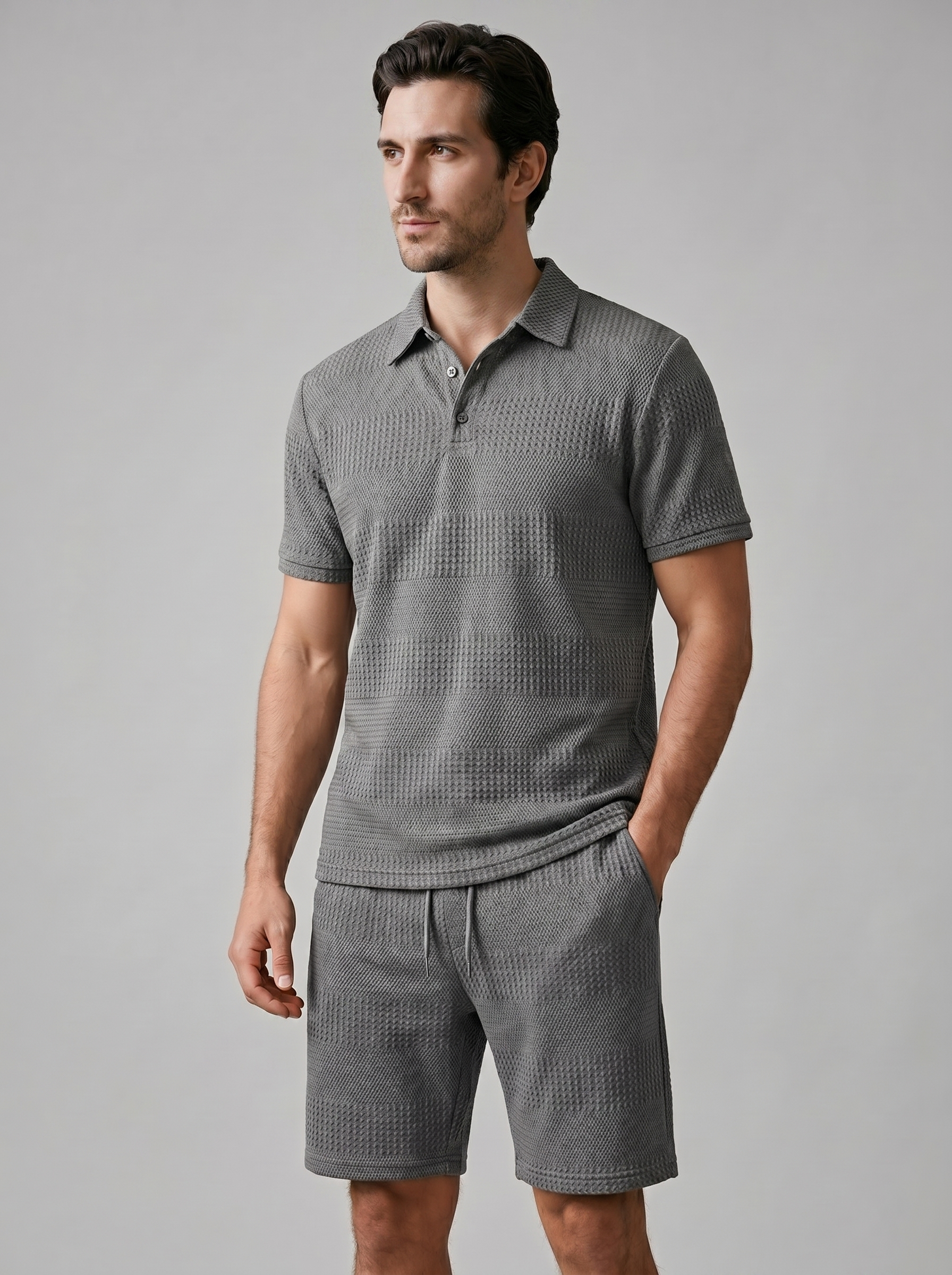 Poloshirt og Shorts Sæt Herre Casual Sommer