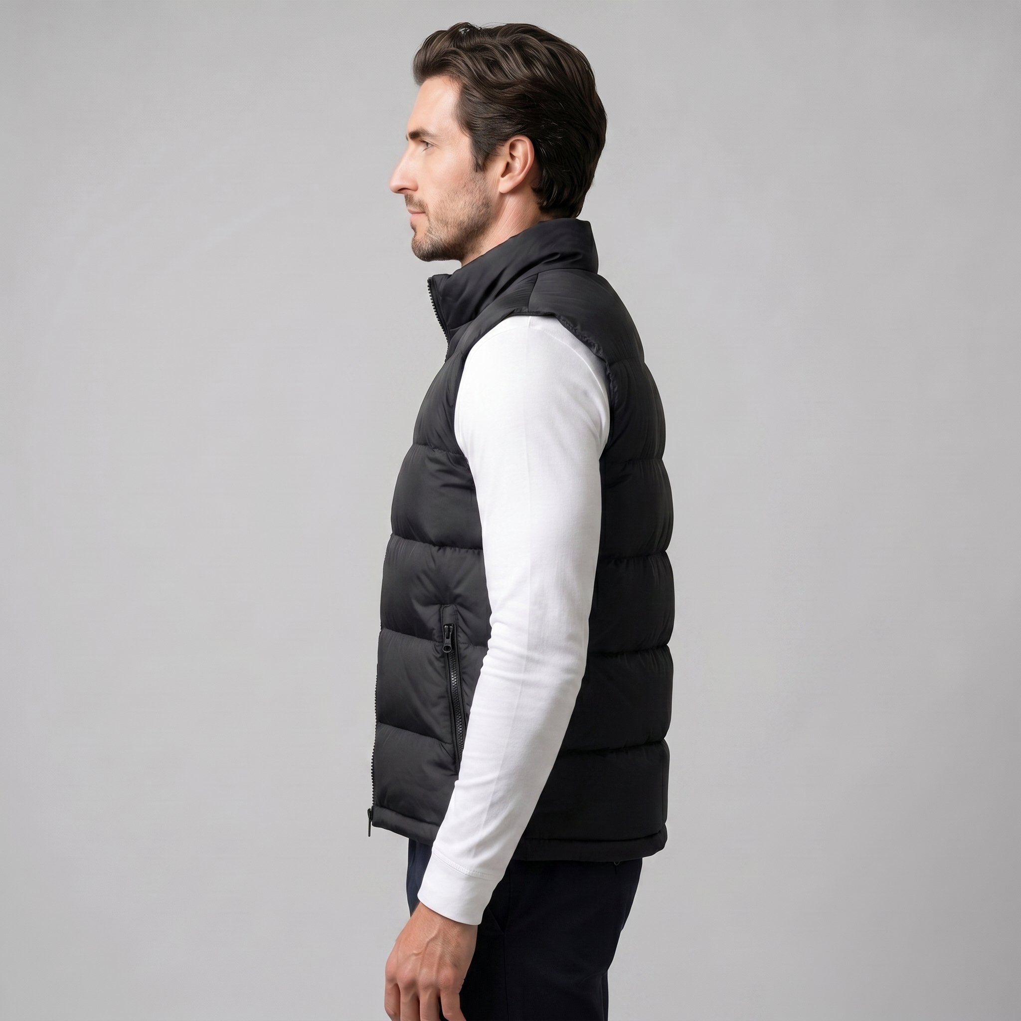 Gilet matelassé rembourré homme hiver décontracté