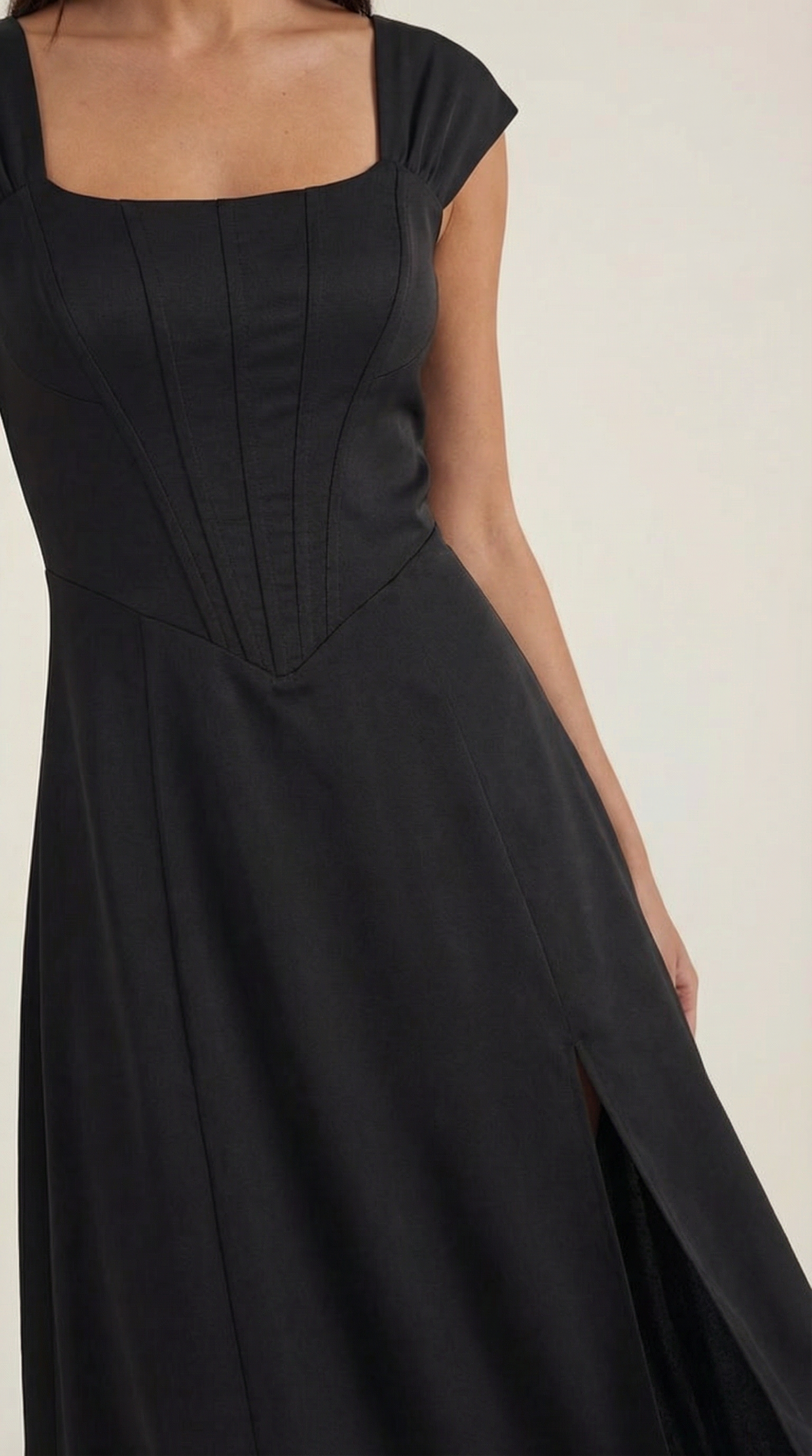 Vestido midi para mujer línea A vintage con estampado floral estilo bustier tirantes finos