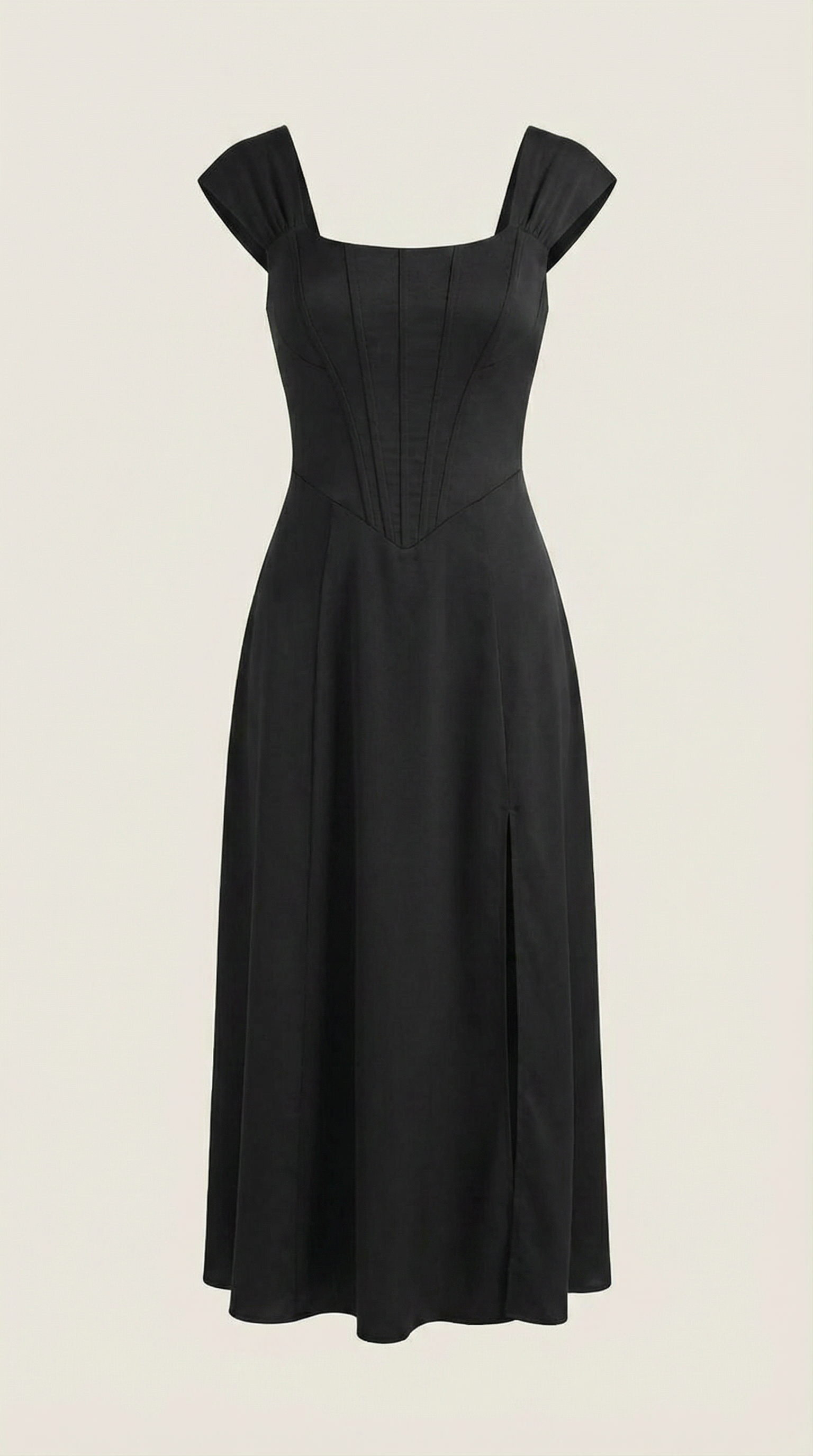 Vestido midi para mujer línea A vintage con estampado floral estilo bustier tirantes finos