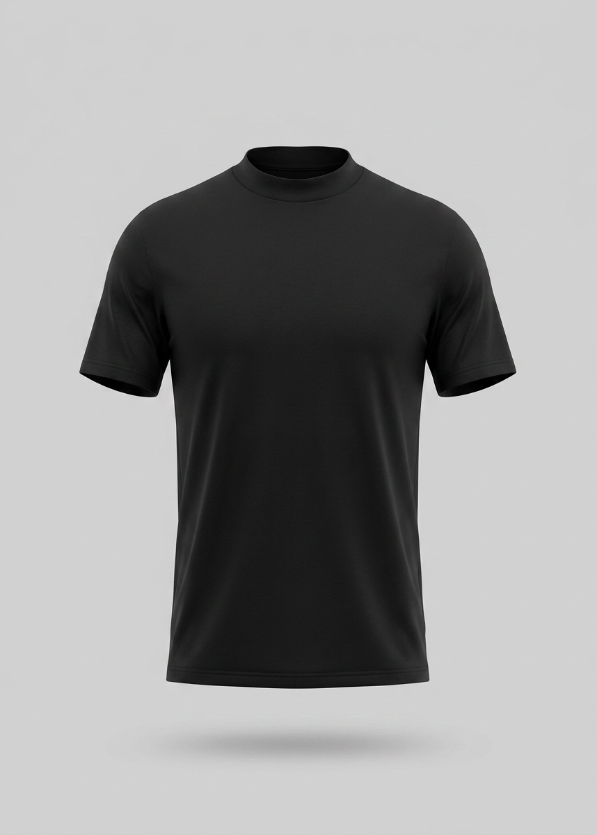 Slim fit T-shirt med rund hals til mænd