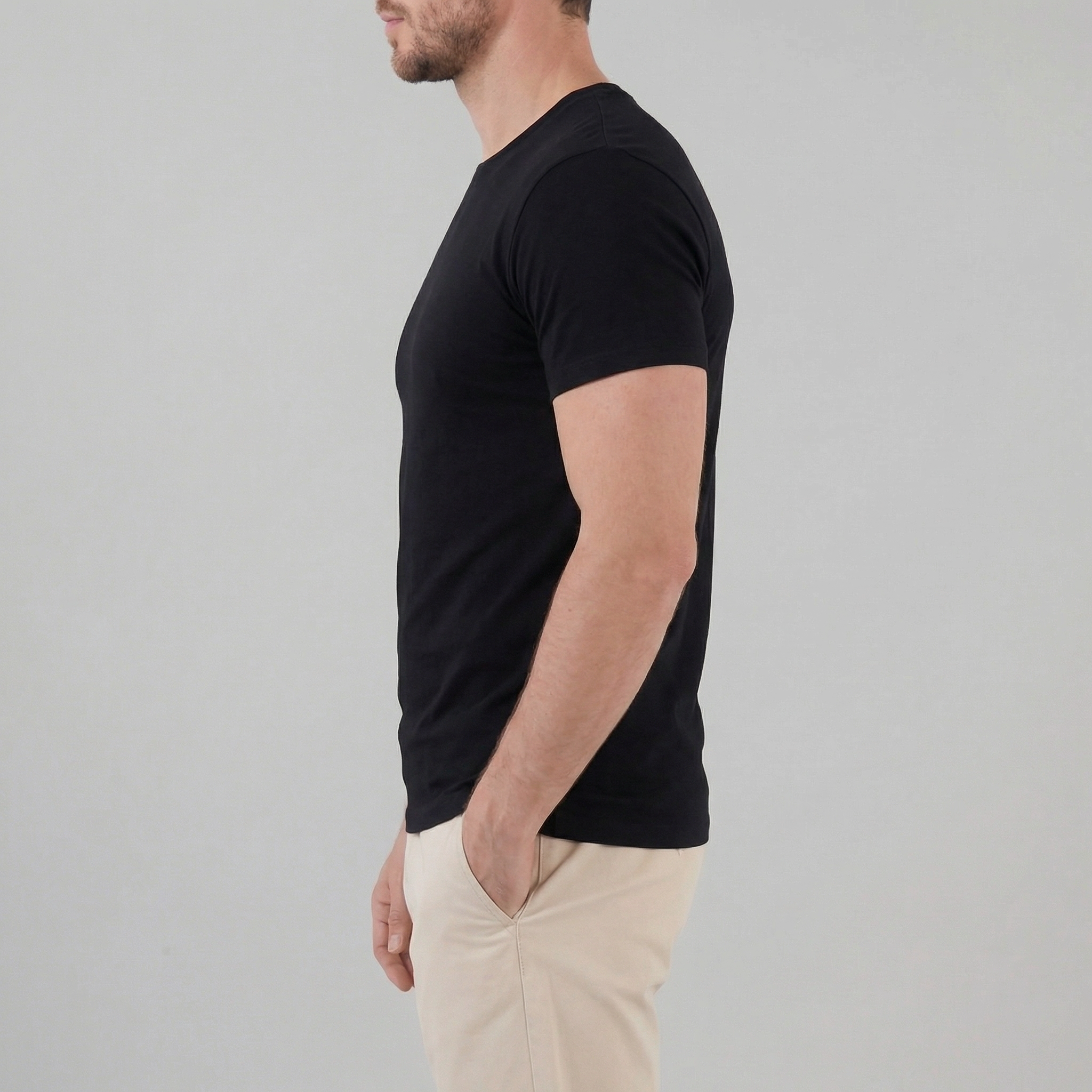 T-Shirt Slim Fit Homem Casual