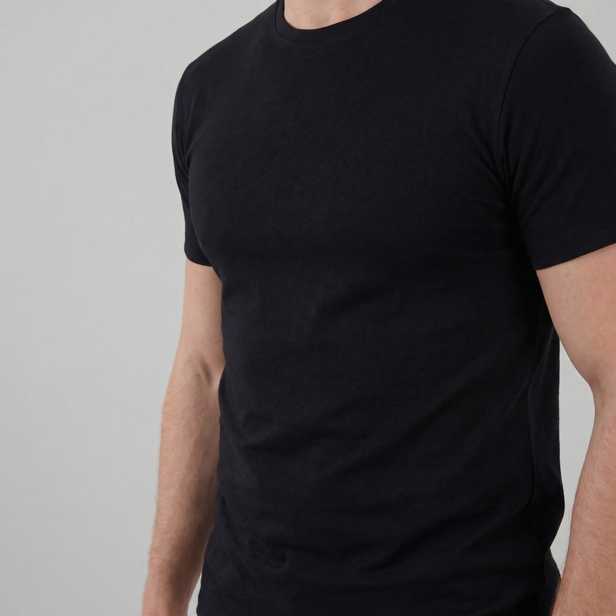 T-Shirt Slim Fit Homem Casual