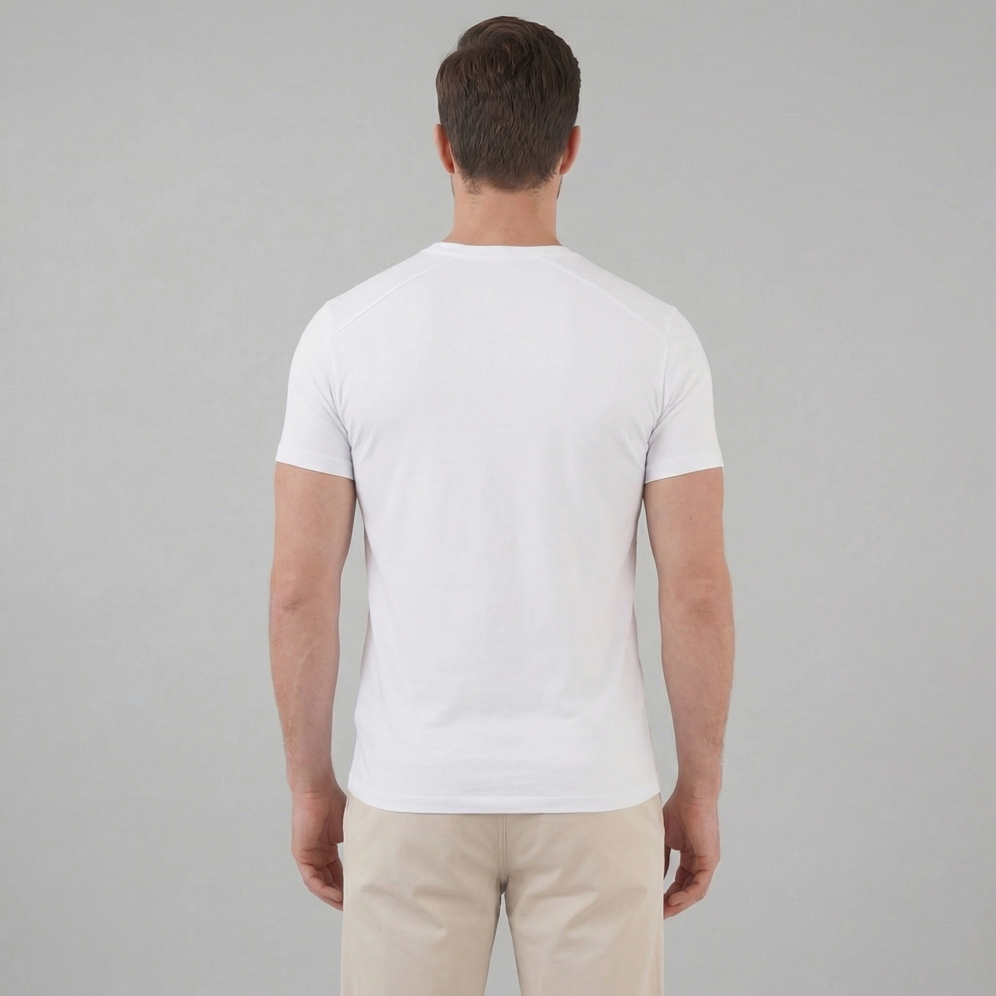 T-Shirt Slim Fit Homem Casual