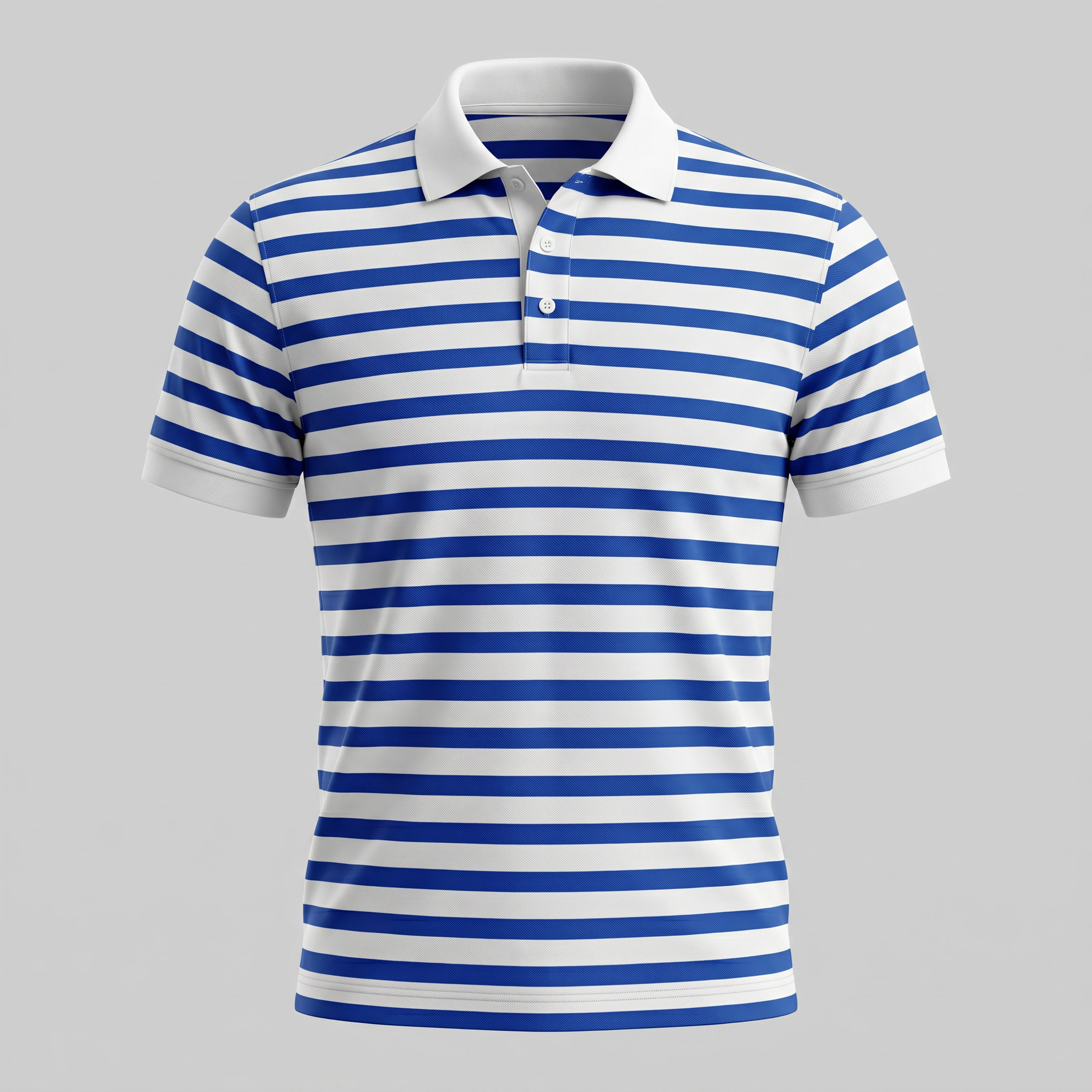 Polo Smart Casual Homem Manga Curta Listrado