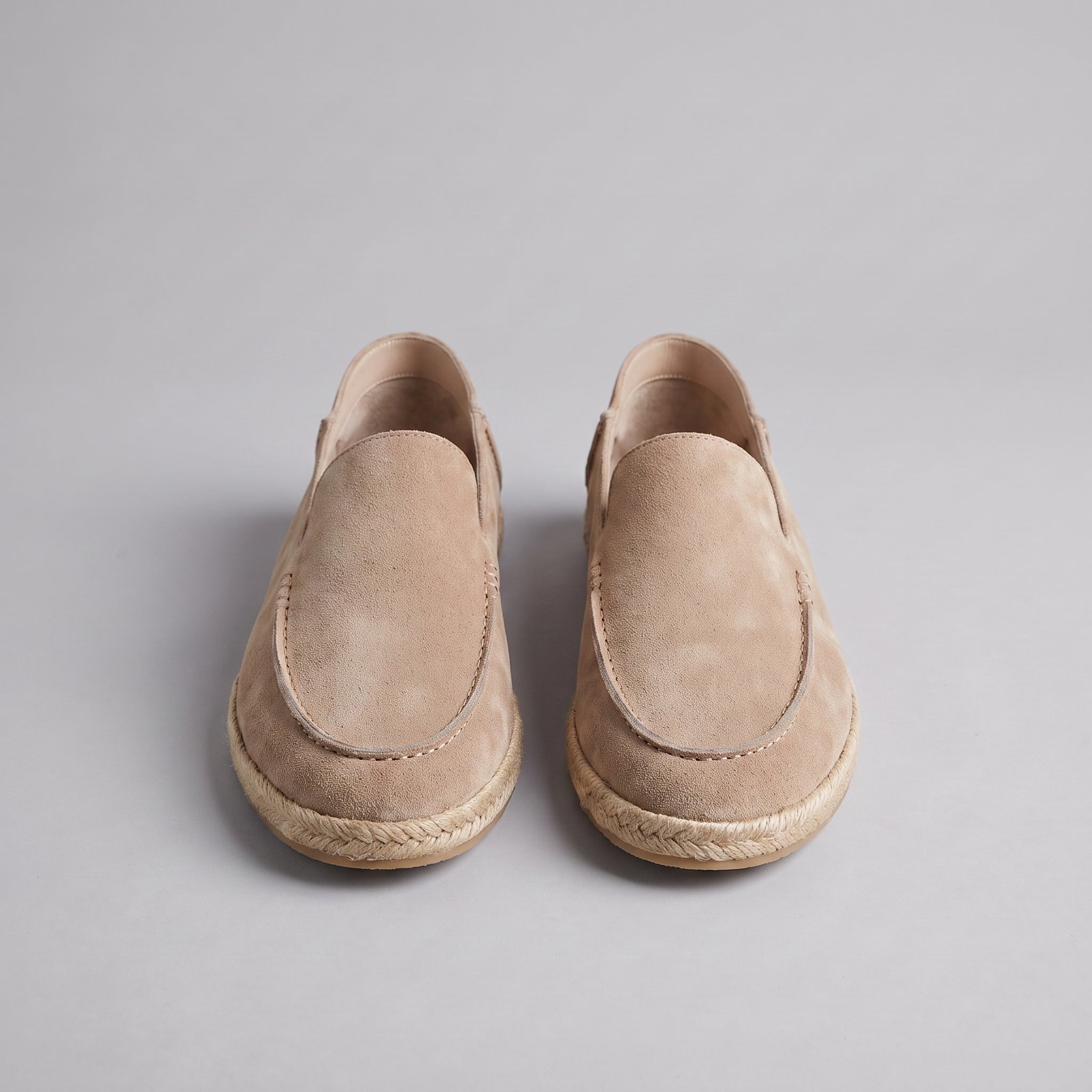 Semišové espadrilky mokasíny pánské neformální letní