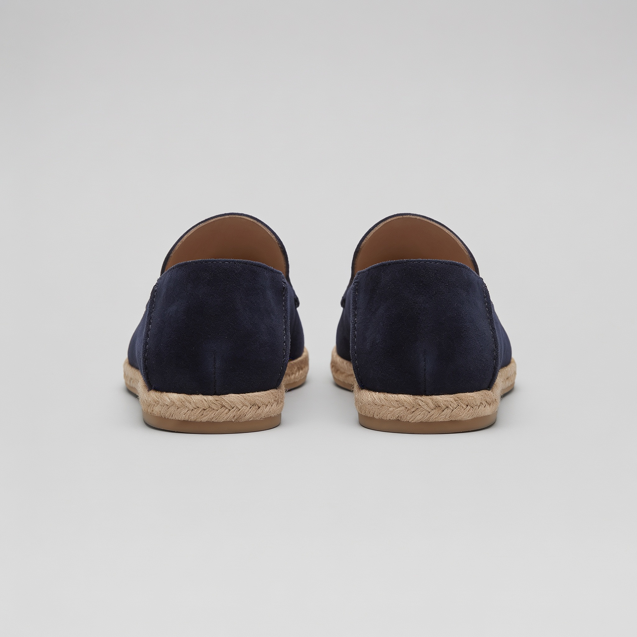 Semišové espadrilky mokasíny pánské neformální letní
