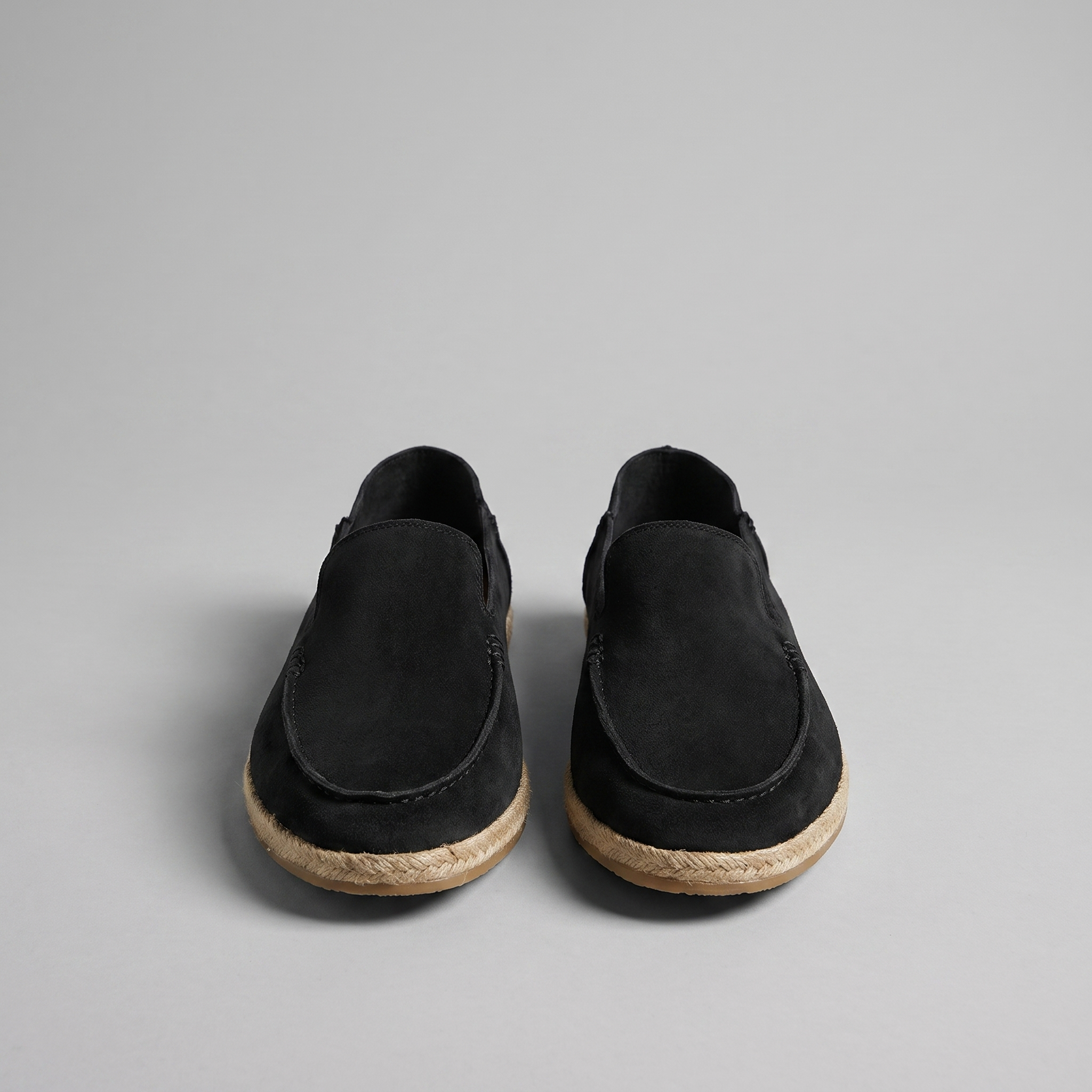 Semišové espadrilky mokasíny pánské neformální letní