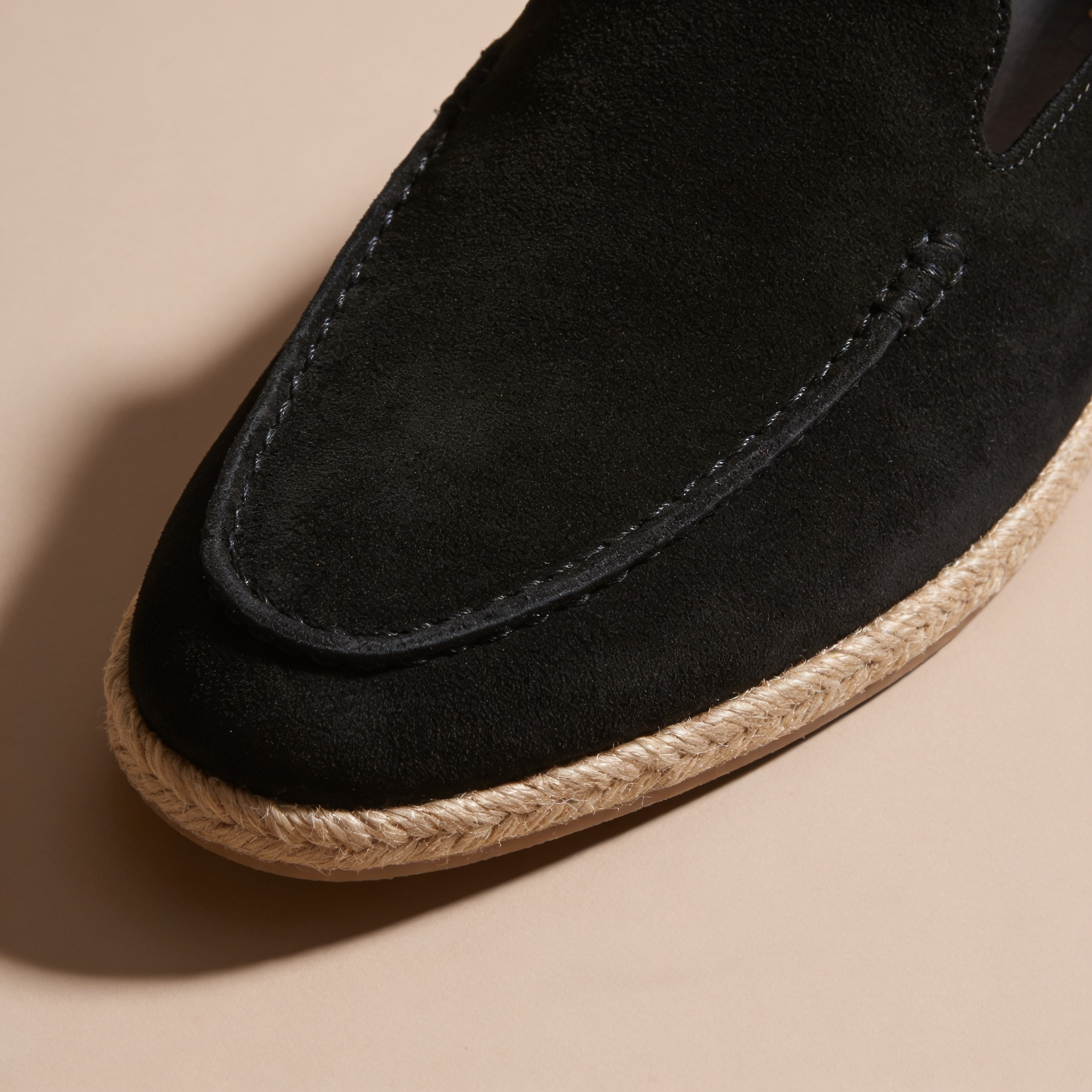 Semišové espadrilky mokasíny pánské neformální letní