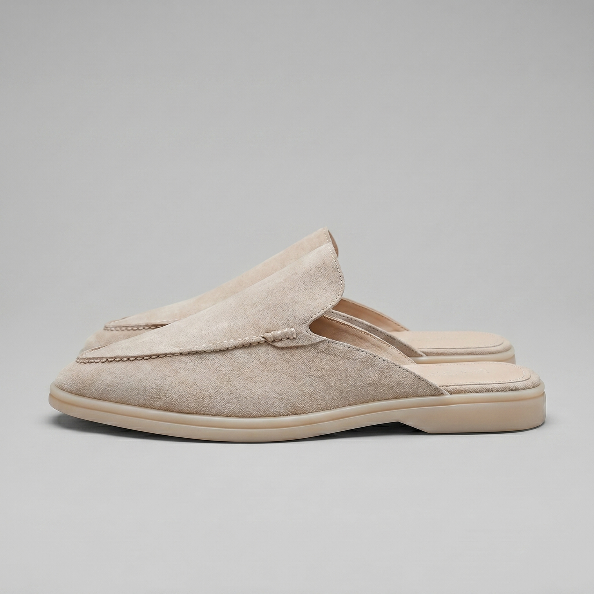 Ruskind Loafer Mules Herre Backless Casual Sommer
