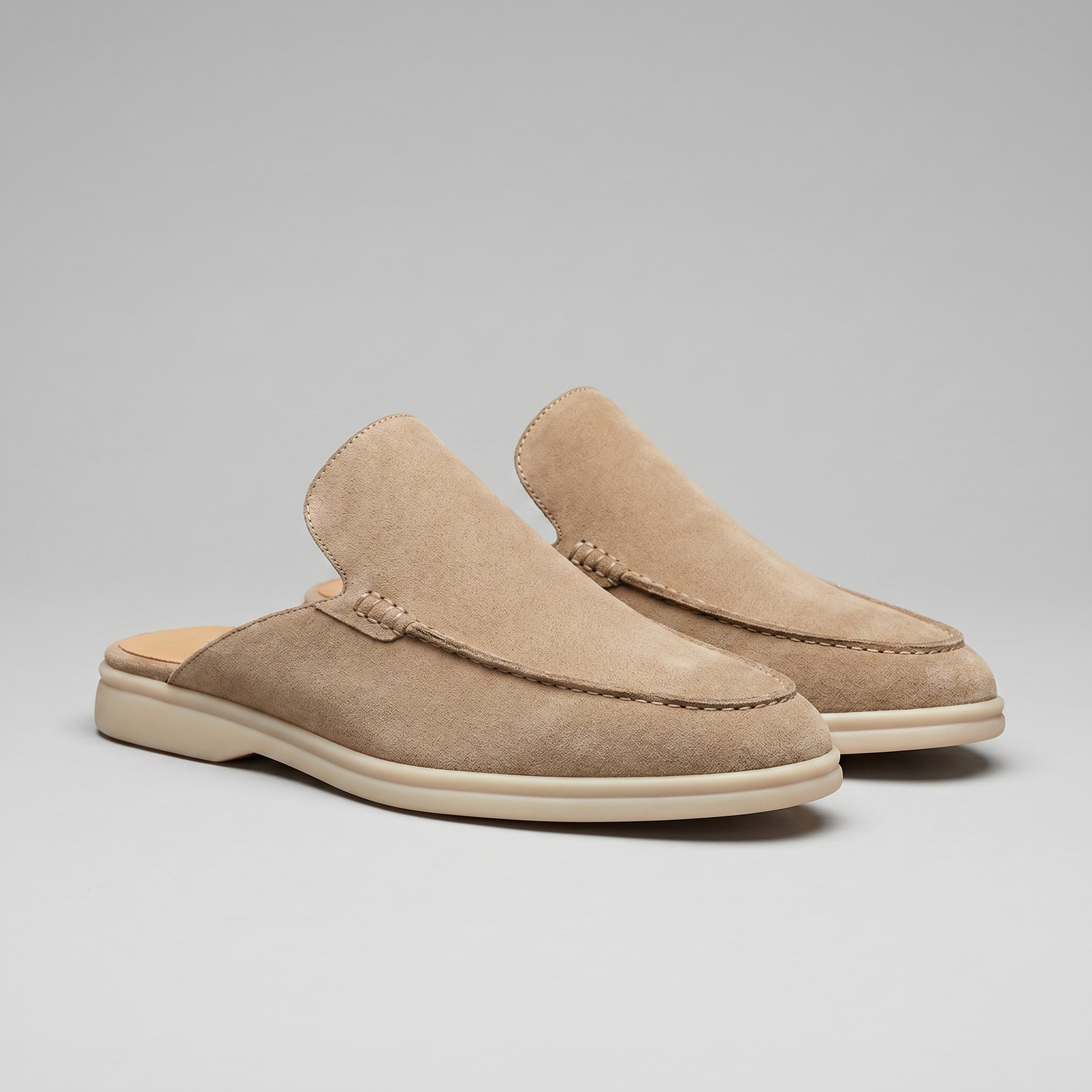 Ruskind Loafer Mules Herre Backless Casual Sommer