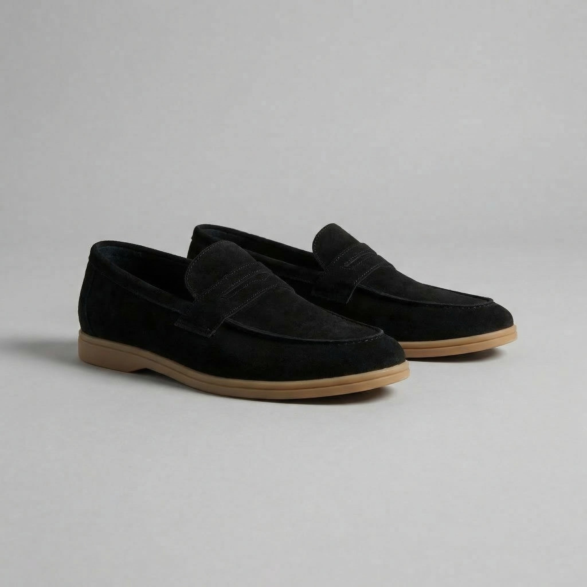 Semišové penny loafers pro muže, neformální i formální