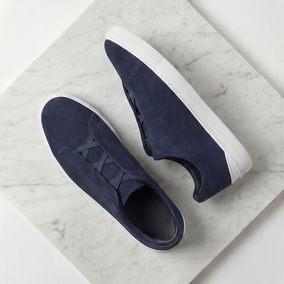Adidași din piele întoarsă pentru bărbați, casual semi-formali