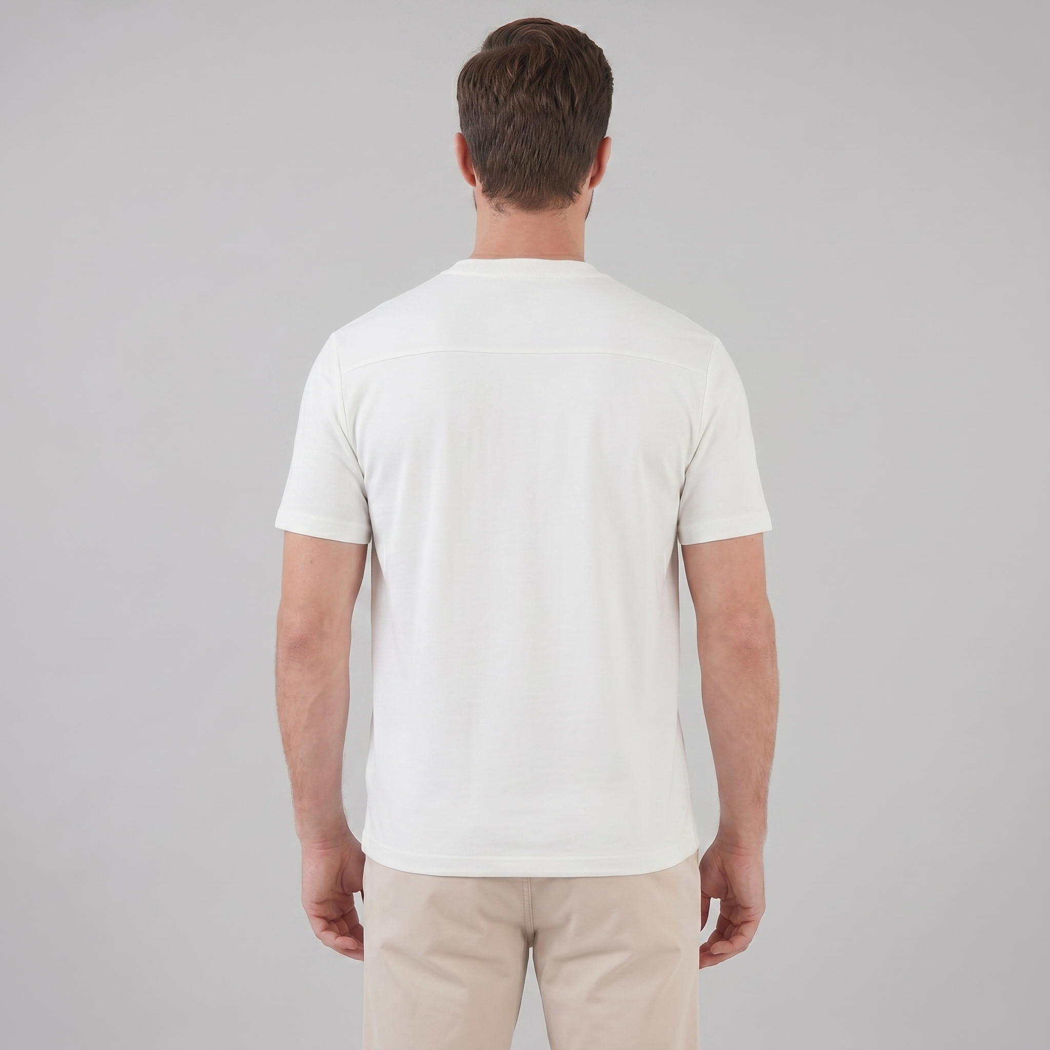 T-Shirt Herre Relaxed Fit Bryststak Casual