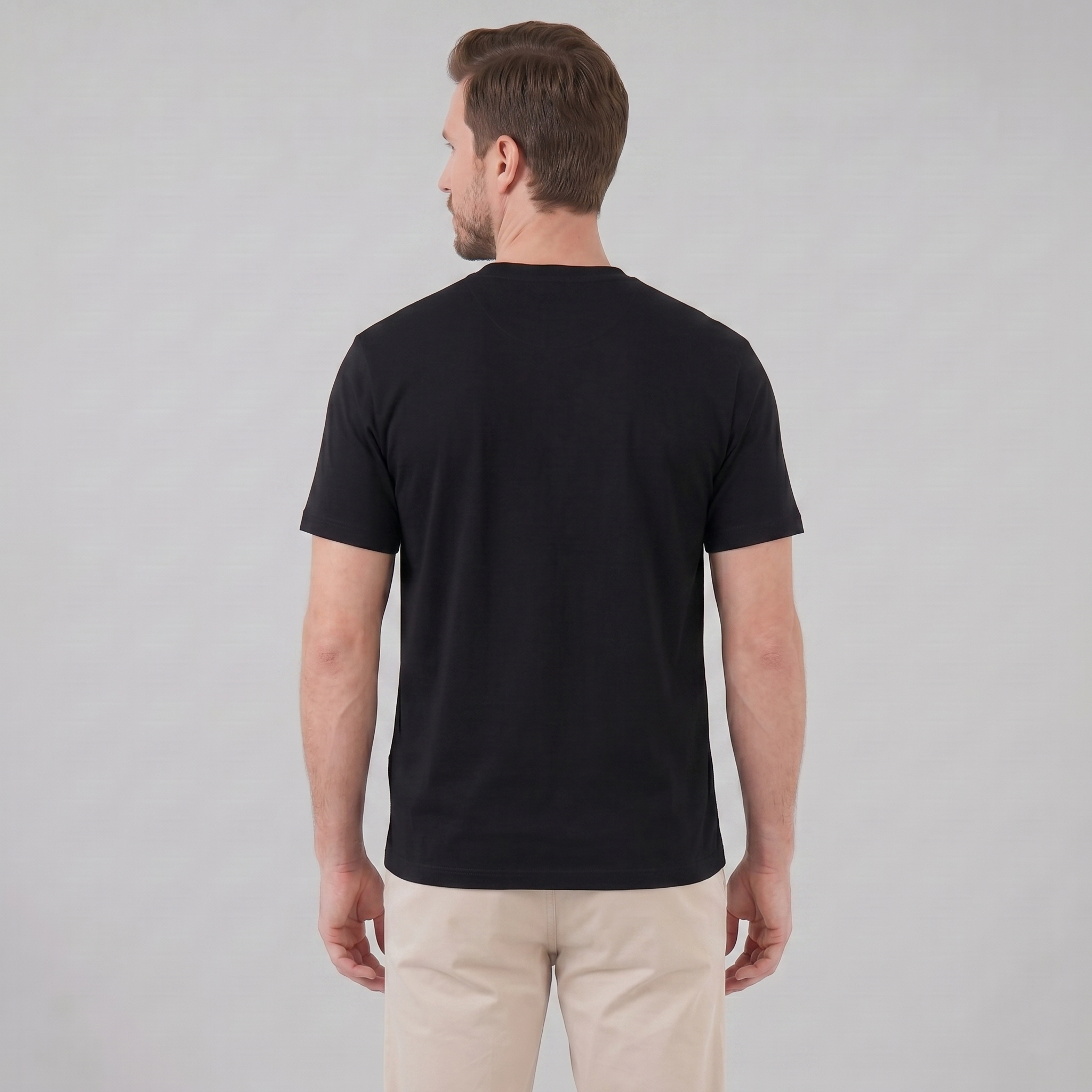T-Shirt Herre Relaxed Fit Bryststak Casual