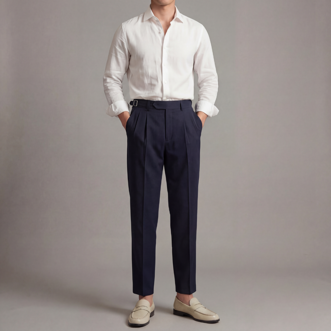 Pantalón tailored fit para hombre clásico formal de oficina