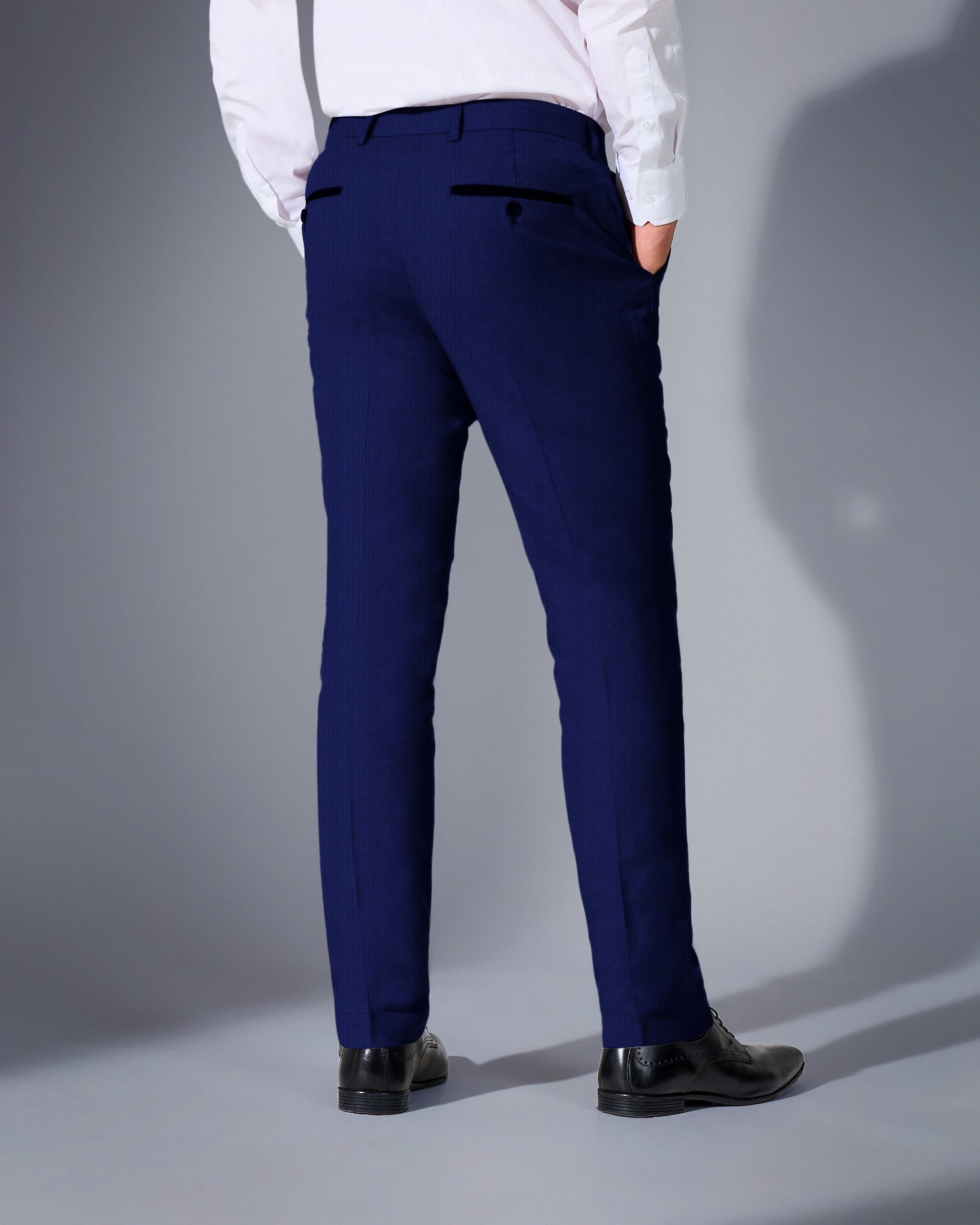 Tailored Fit Anzug Herren Struktur Taschen Stretch Formal