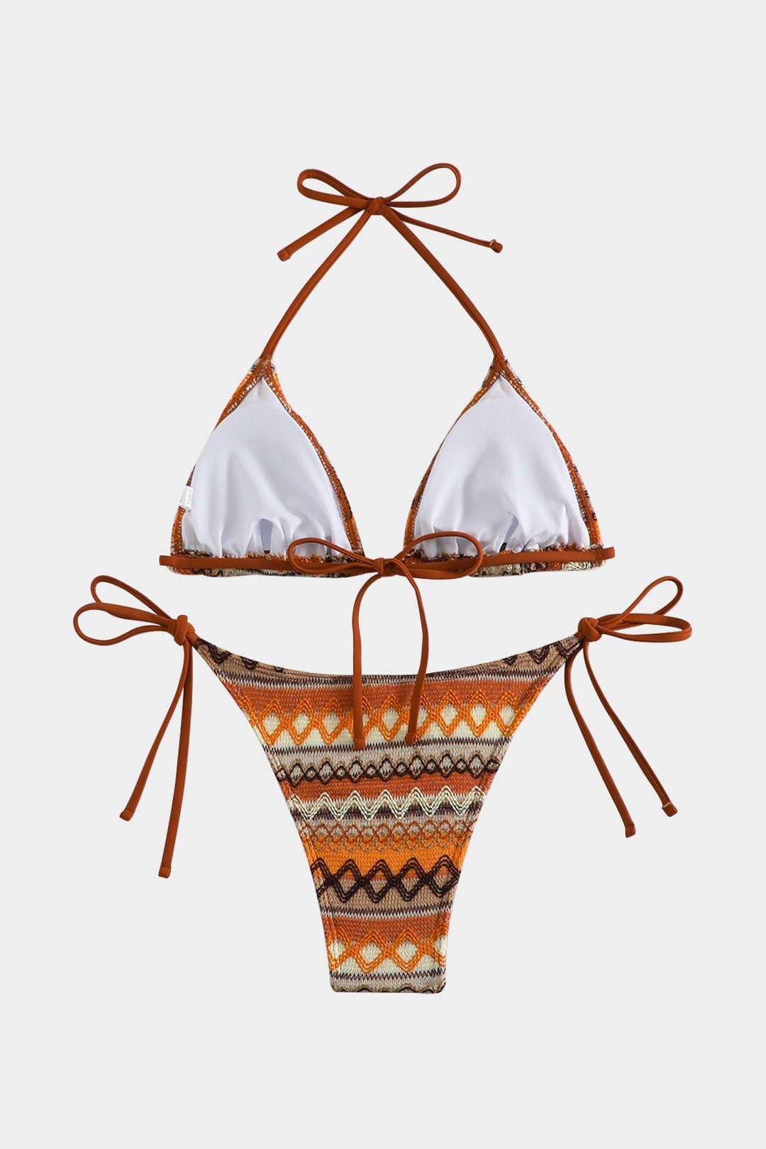 Háromszög bikini szett női állítható pántokkal nyárra