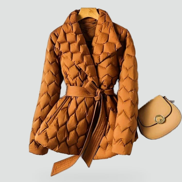 Isabella Quilted Down Coat - York Miller