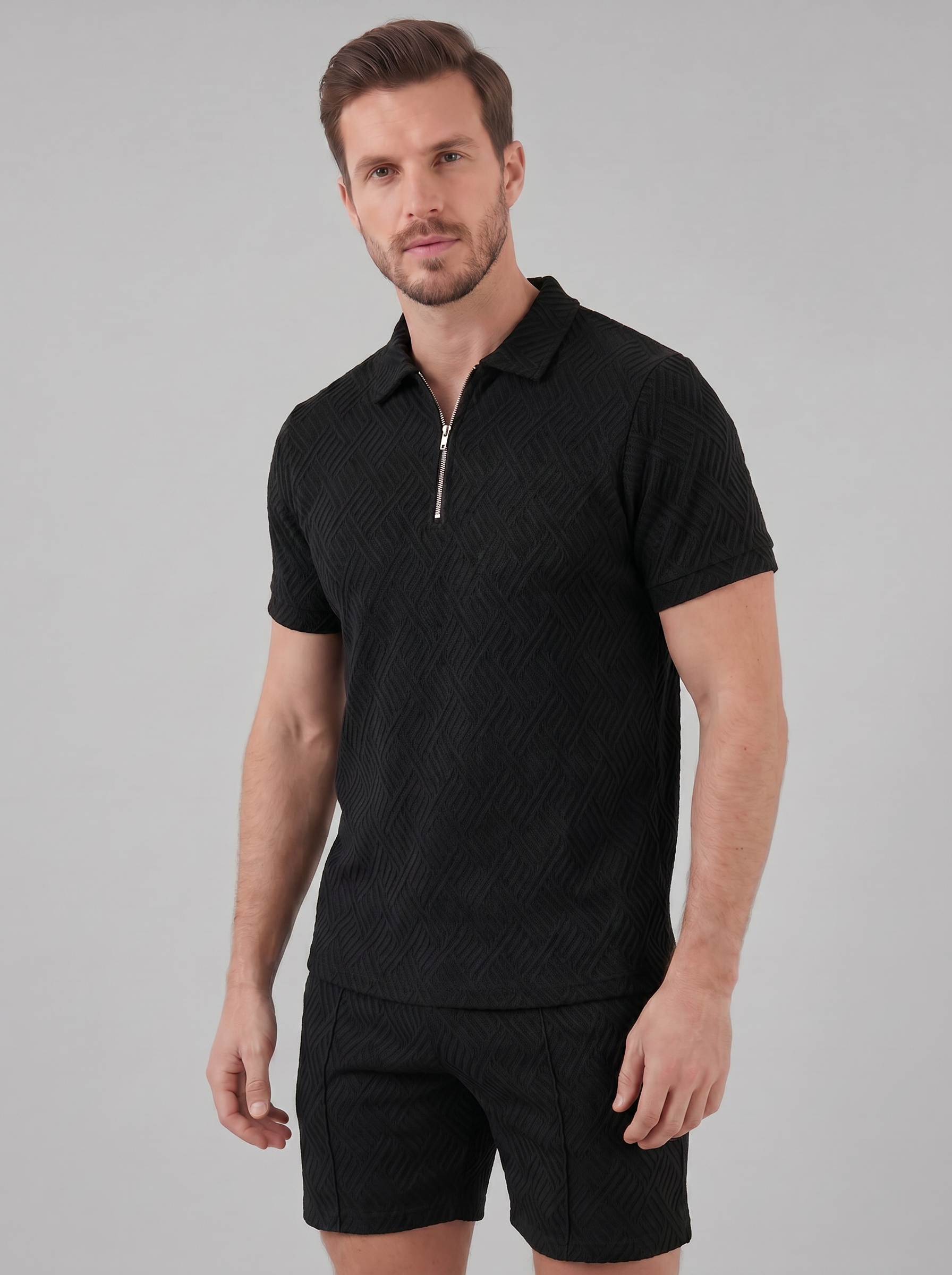 Sommer Sæt Herre Let Åndbar Casual Relaxed Fit