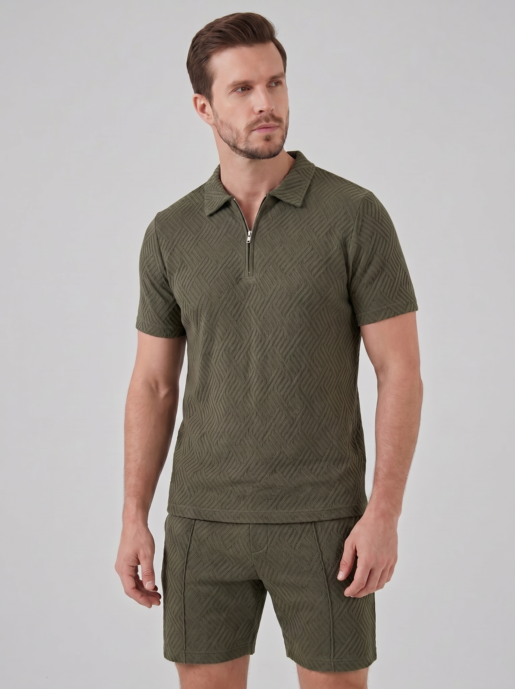 Sommer Sæt Herre Let Åndbar Casual Relaxed Fit