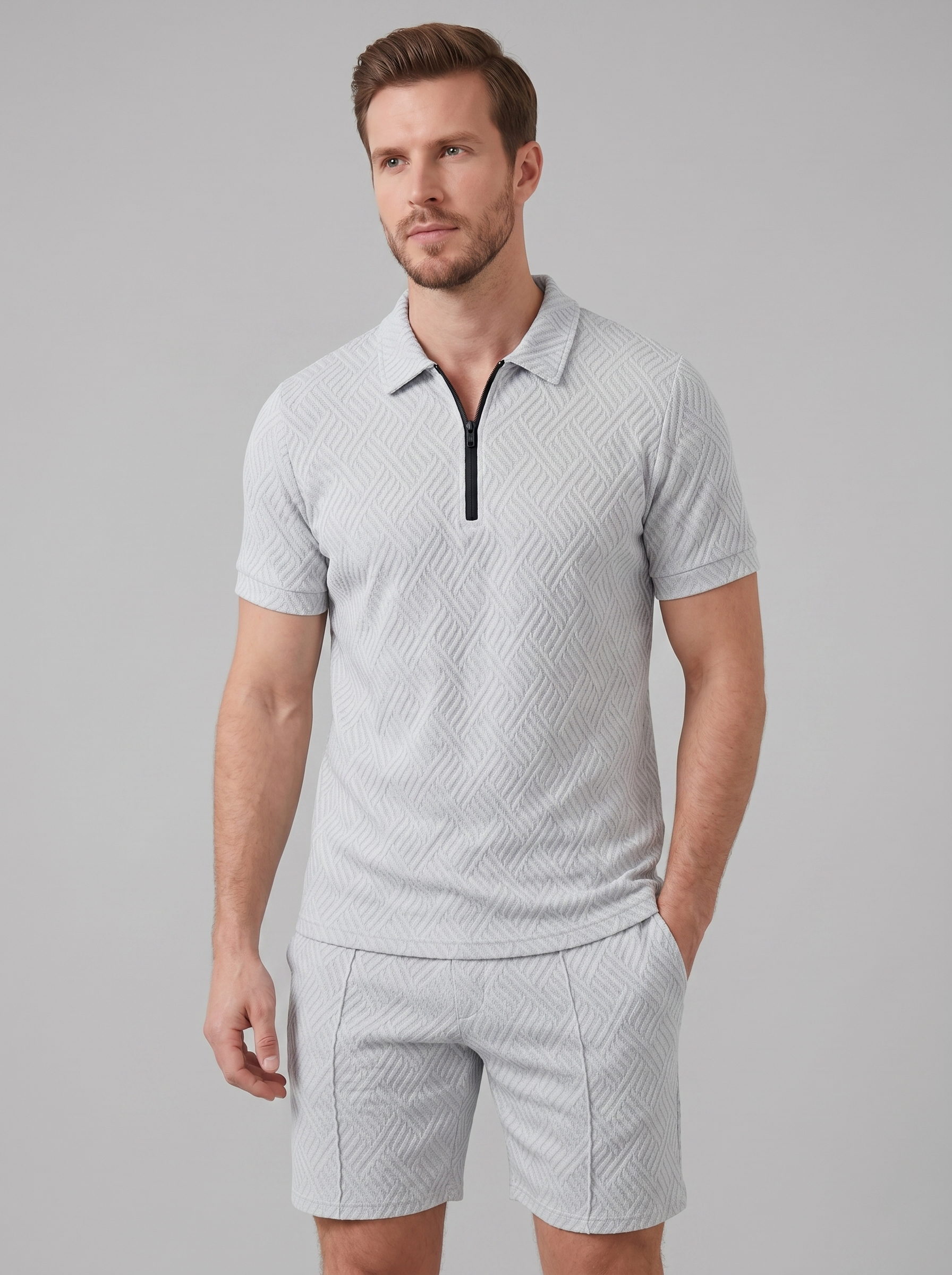 Sommer Sæt Herre Let Åndbar Casual Relaxed Fit