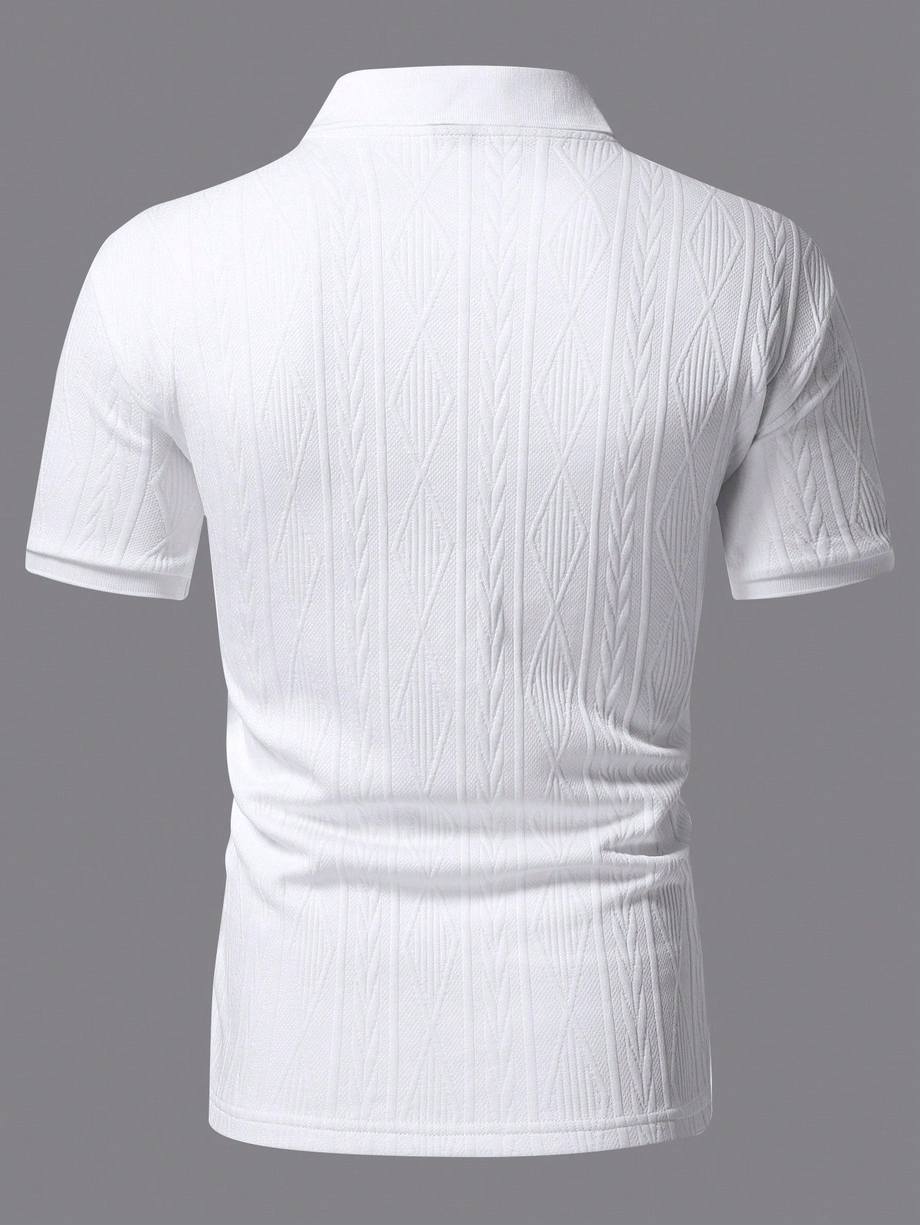Heren Polo Shirt Met Korte Mouwen En Knoopdetails