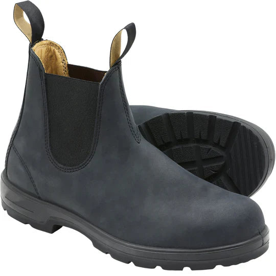 Botines Chelsea para hombre, repelentes al agua y sin cordones, fáciles de poner