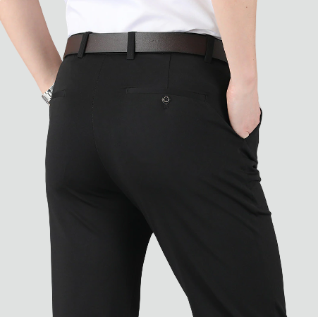 Pánske elastické nohavice so slim fit strihom a pohodlným strihom