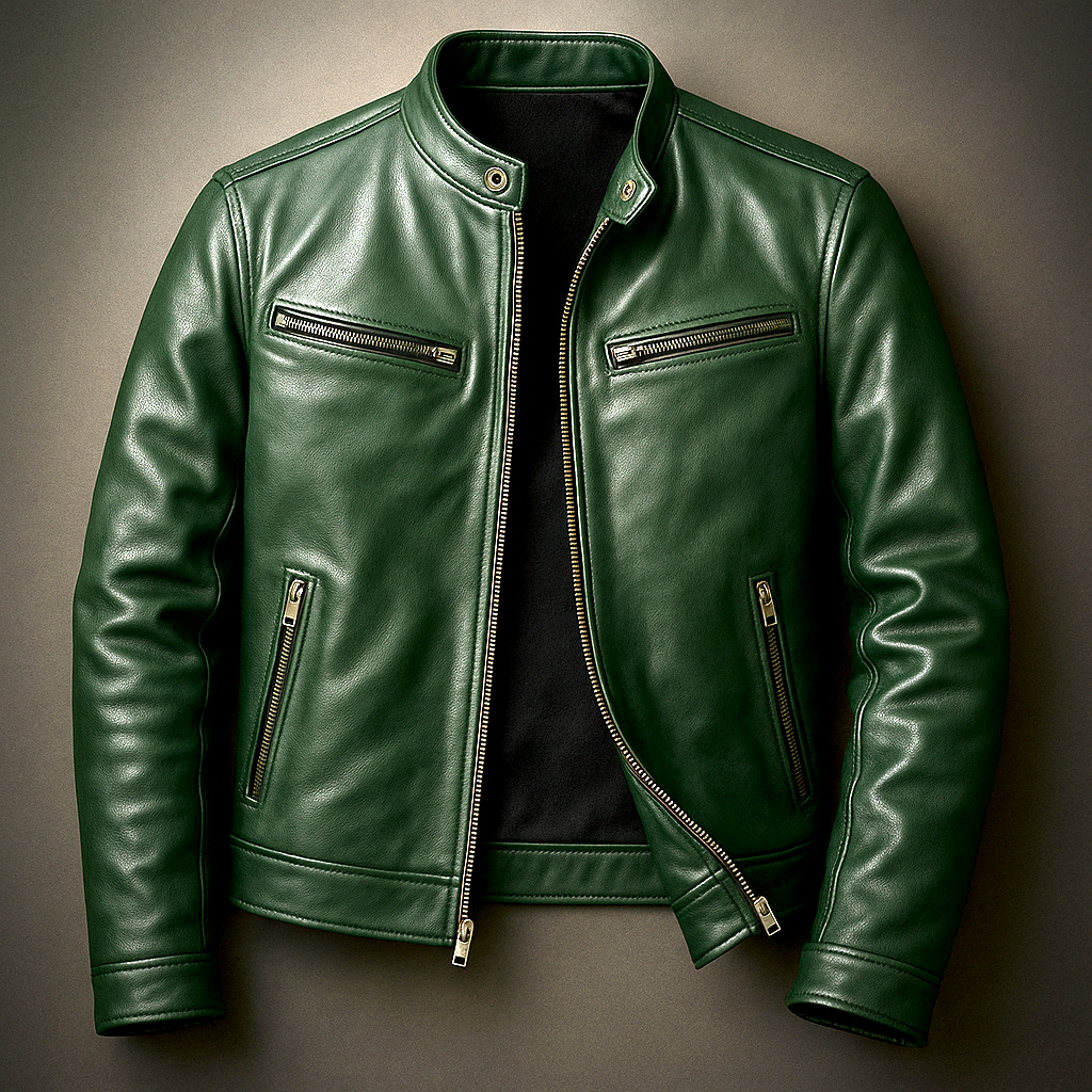 Men's Slim Fit Jacket With Zipper For Spring And Summer