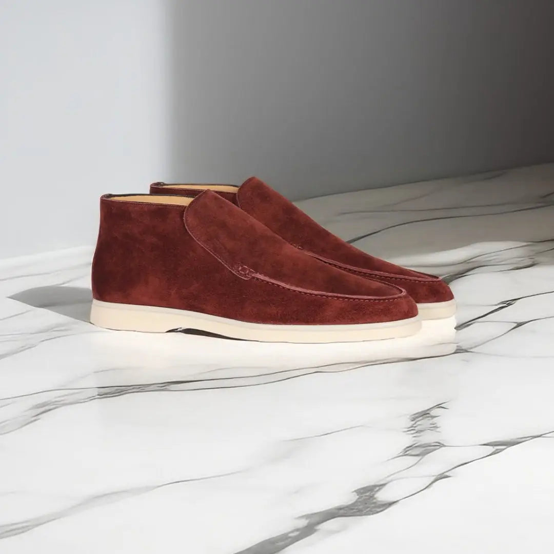 Bequeme Loafers für Herren mit gestepptem Obermaterial