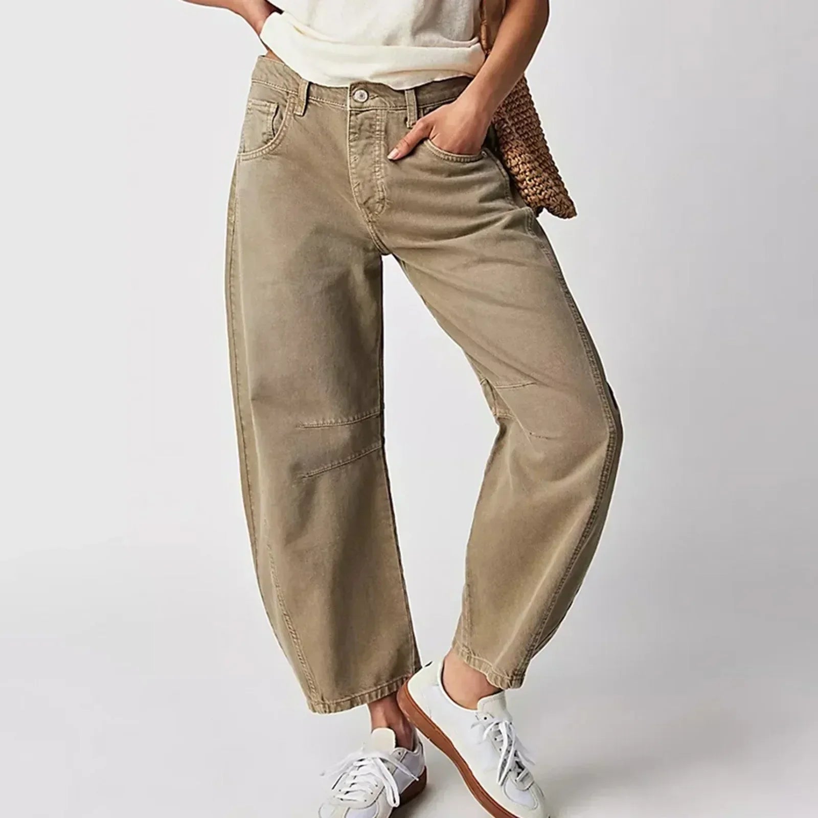 Pantalon large confortable pour femme avec coupe décontractée