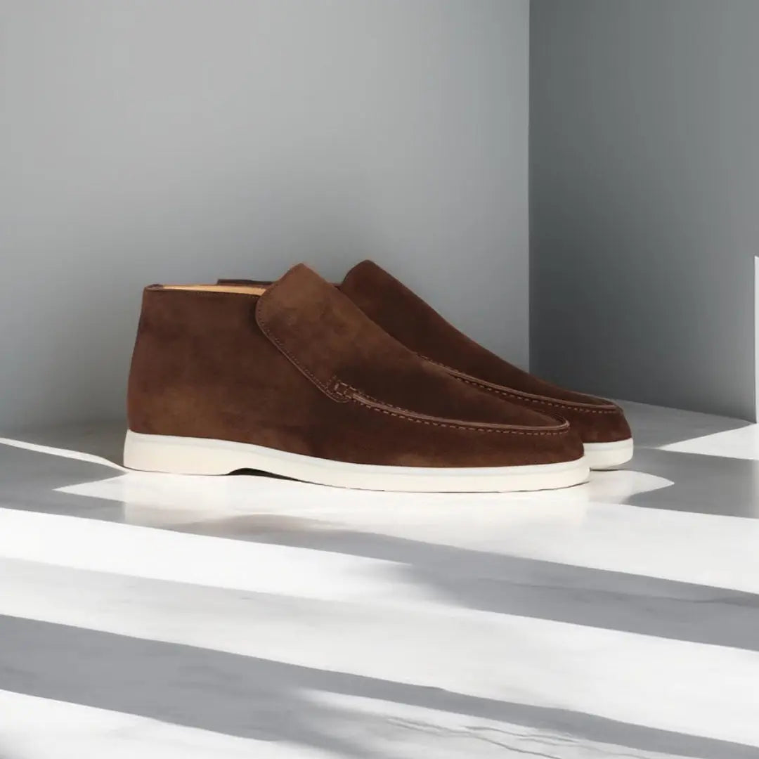 Bequeme Loafers für Herren mit gestepptem Obermaterial