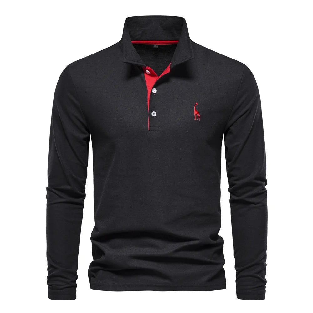 Polo shirt herre knaplukning hals afslappet