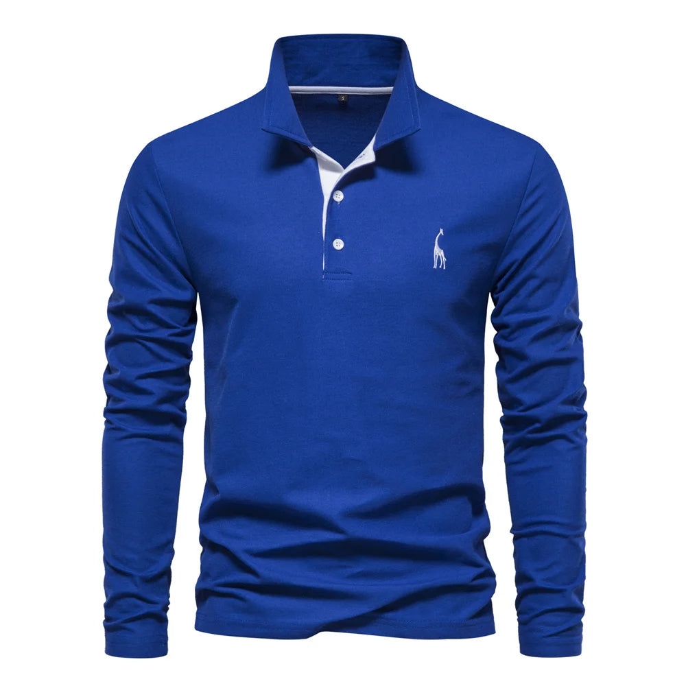 Polo shirt herre knaplukning hals afslappet