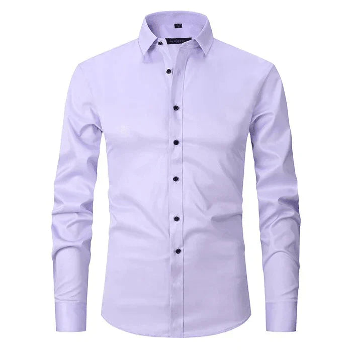 Herrenhemd mit langen Ärmeln und Slim Fit