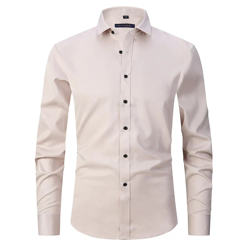 Herrenhemd mit langen Ärmeln und Slim Fit