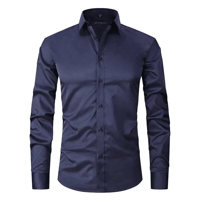 Herrenhemd mit langen Ärmeln und Slim Fit