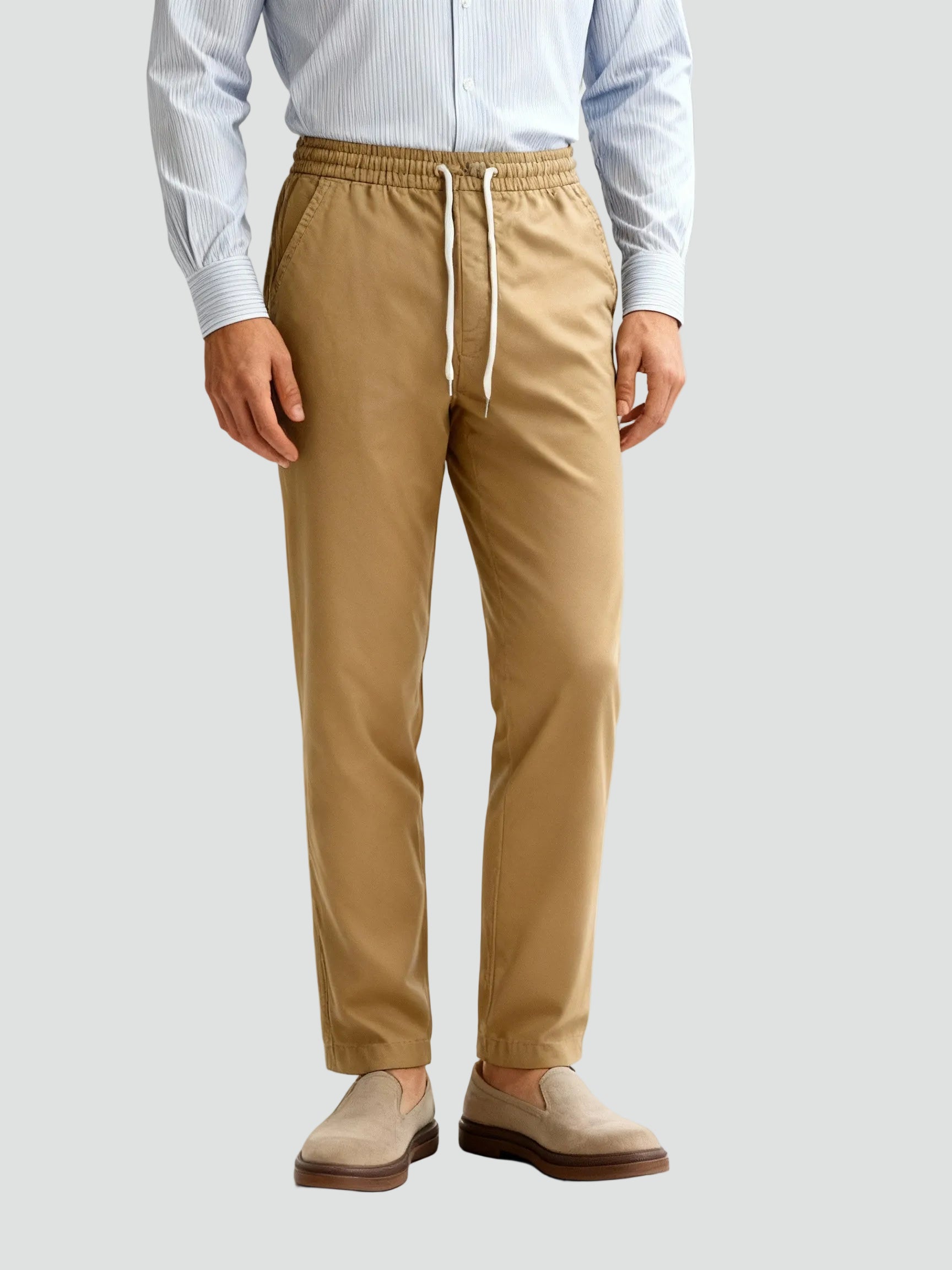 Pánské tepláky s elastickým pasem a stahovací šňůrkou