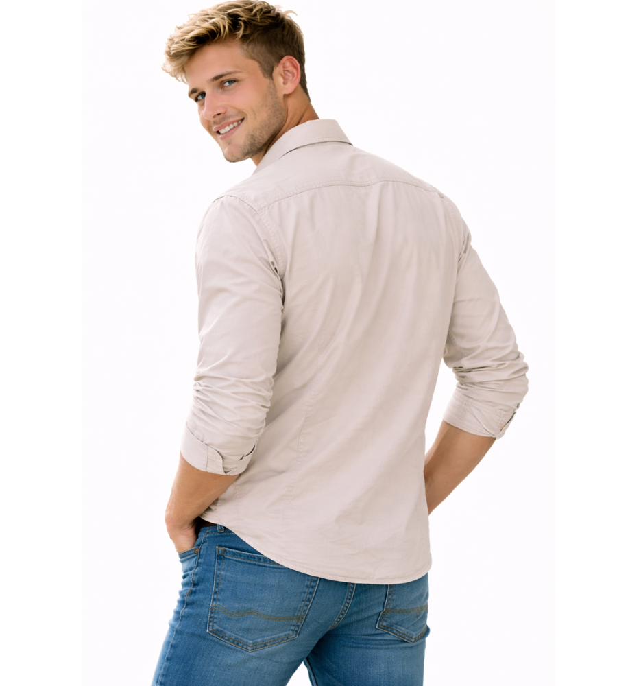 Pánská cargo overshirt taktická outdoorová košile s dlouhým rukávem