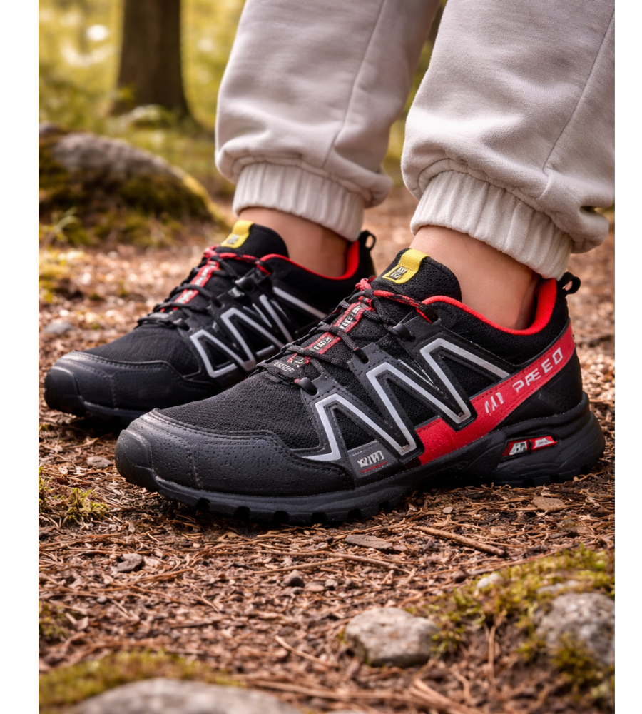 Turistická obuv pre mužov na trail outdoor s protišmykovou podrážkou a gripom