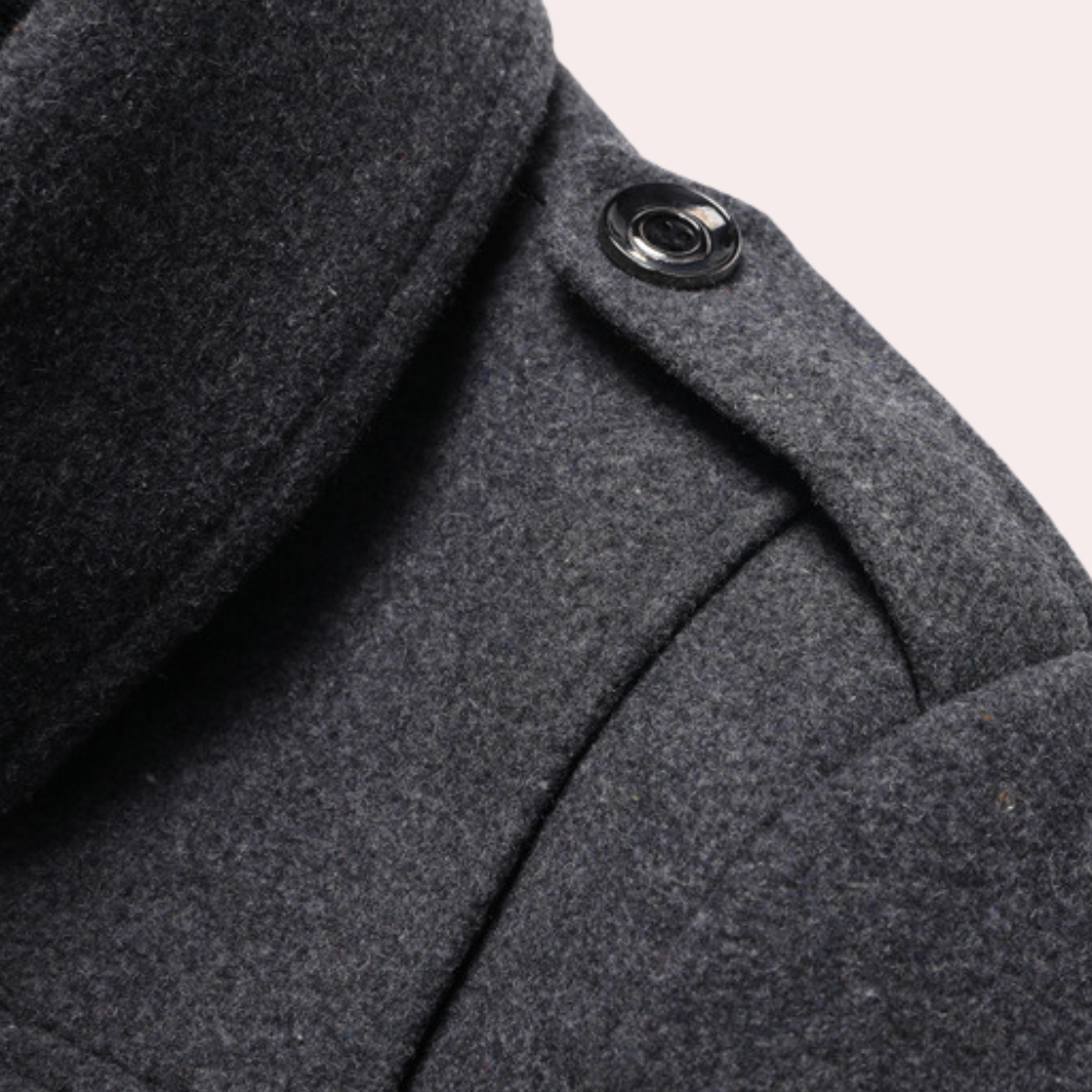 Thermal Winter Jacket for Men, Windproof Collar, Lined
