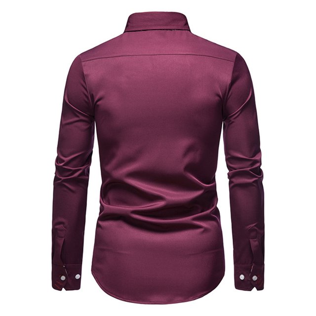 Men's Shirt Paisley Print Long Sleeves Casual