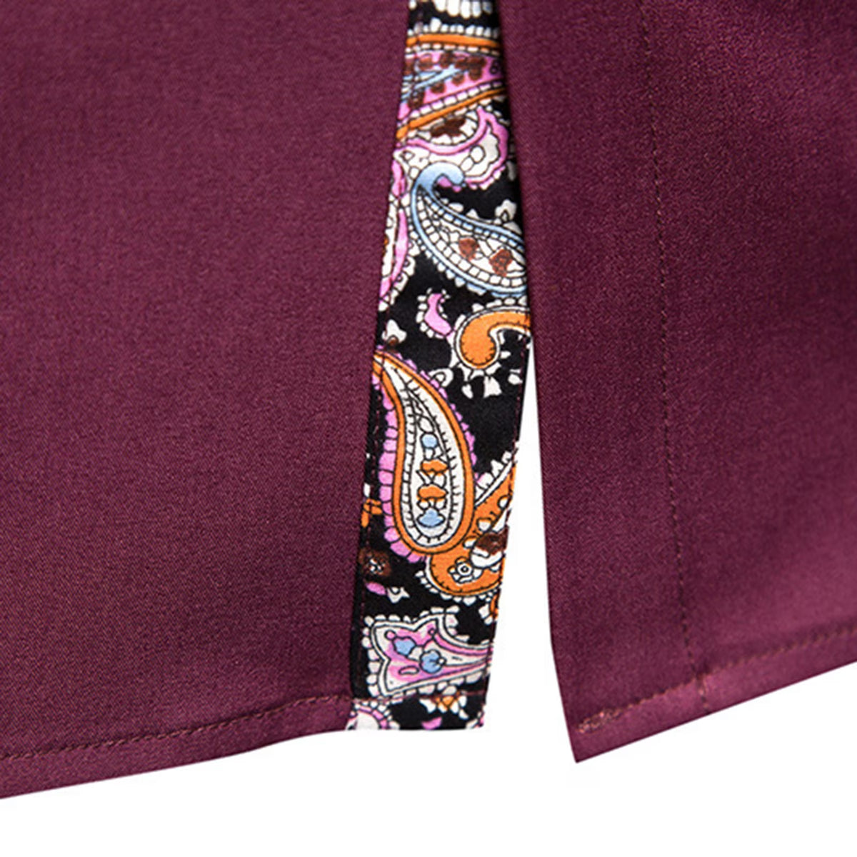 Men's Shirt Paisley Print Long Sleeves Casual